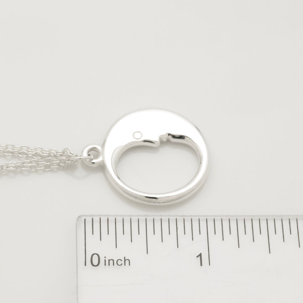 TIFFANY&Co. マンインザムーン ダブル チェーン ネックレス AG925