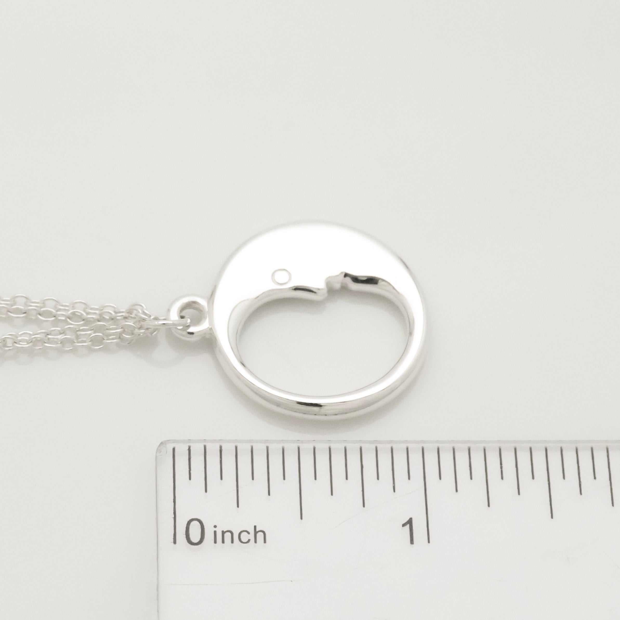 TIFFANY&Co. マンインザムーン ダブル チェーン ネックレス AG925