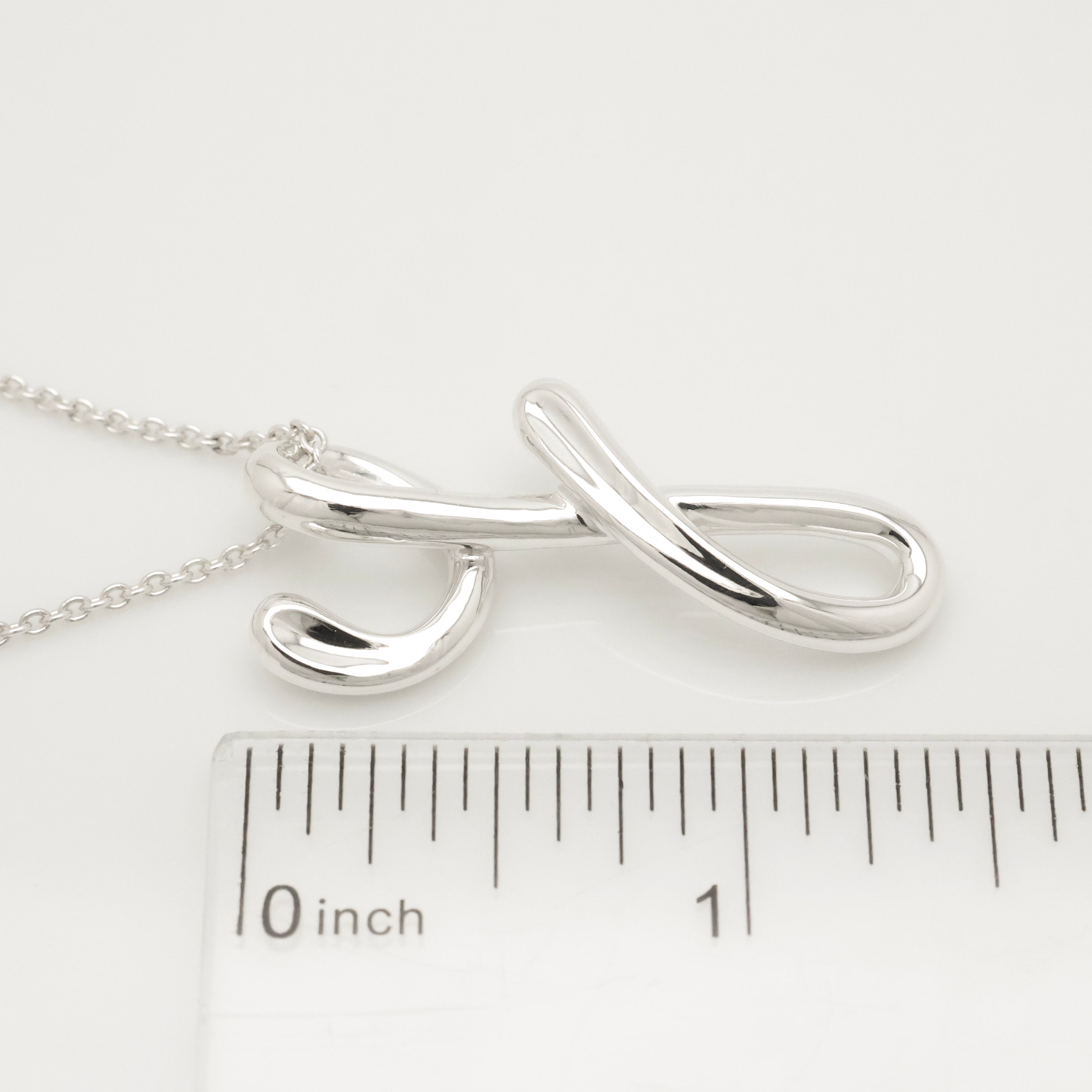 TIFFANY&Co. ラージ ノーツ レター Y イニシャル  ネックレス AG925