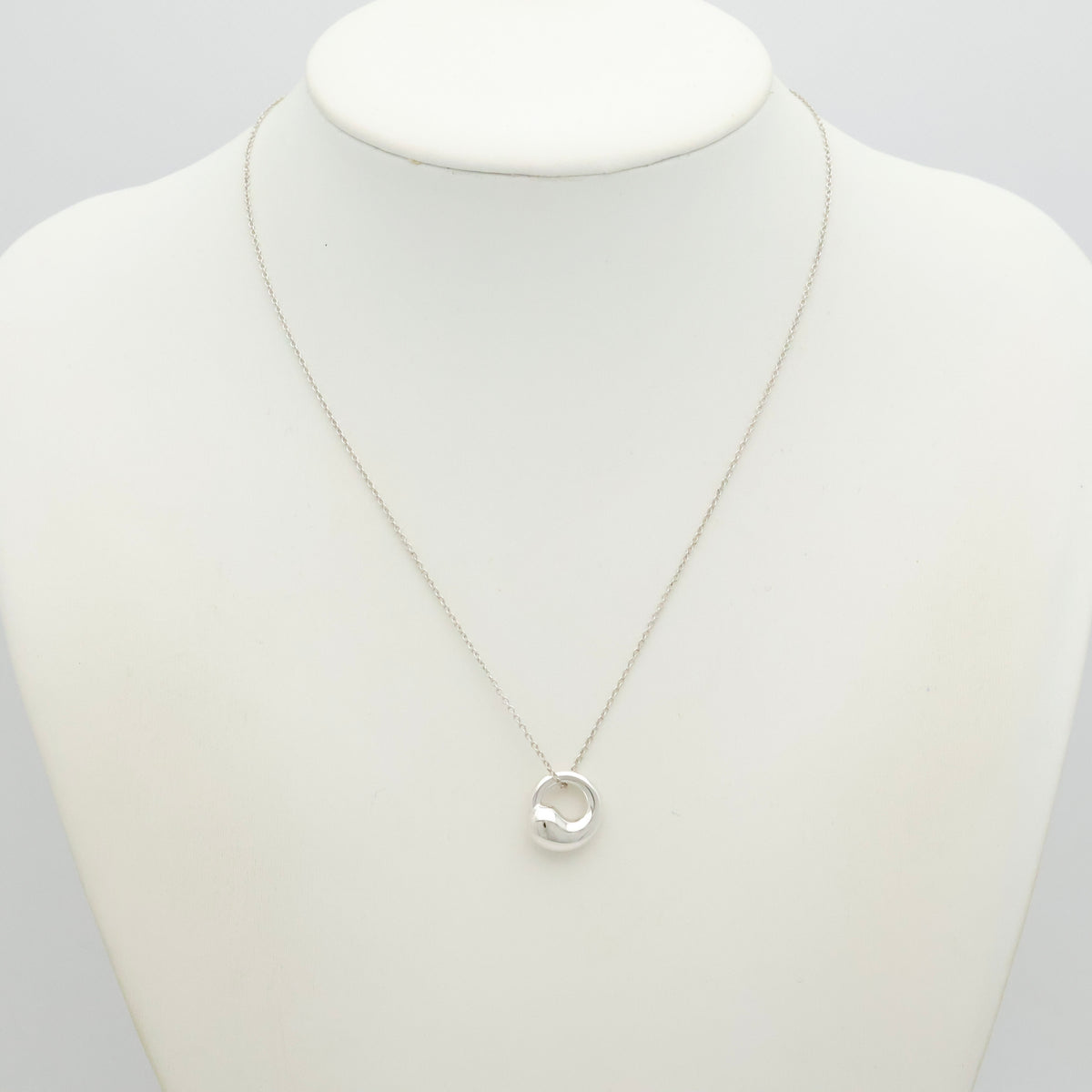  Tiffany & Co. Eternal Circle Necklace Pendant  Sterling Silver 925