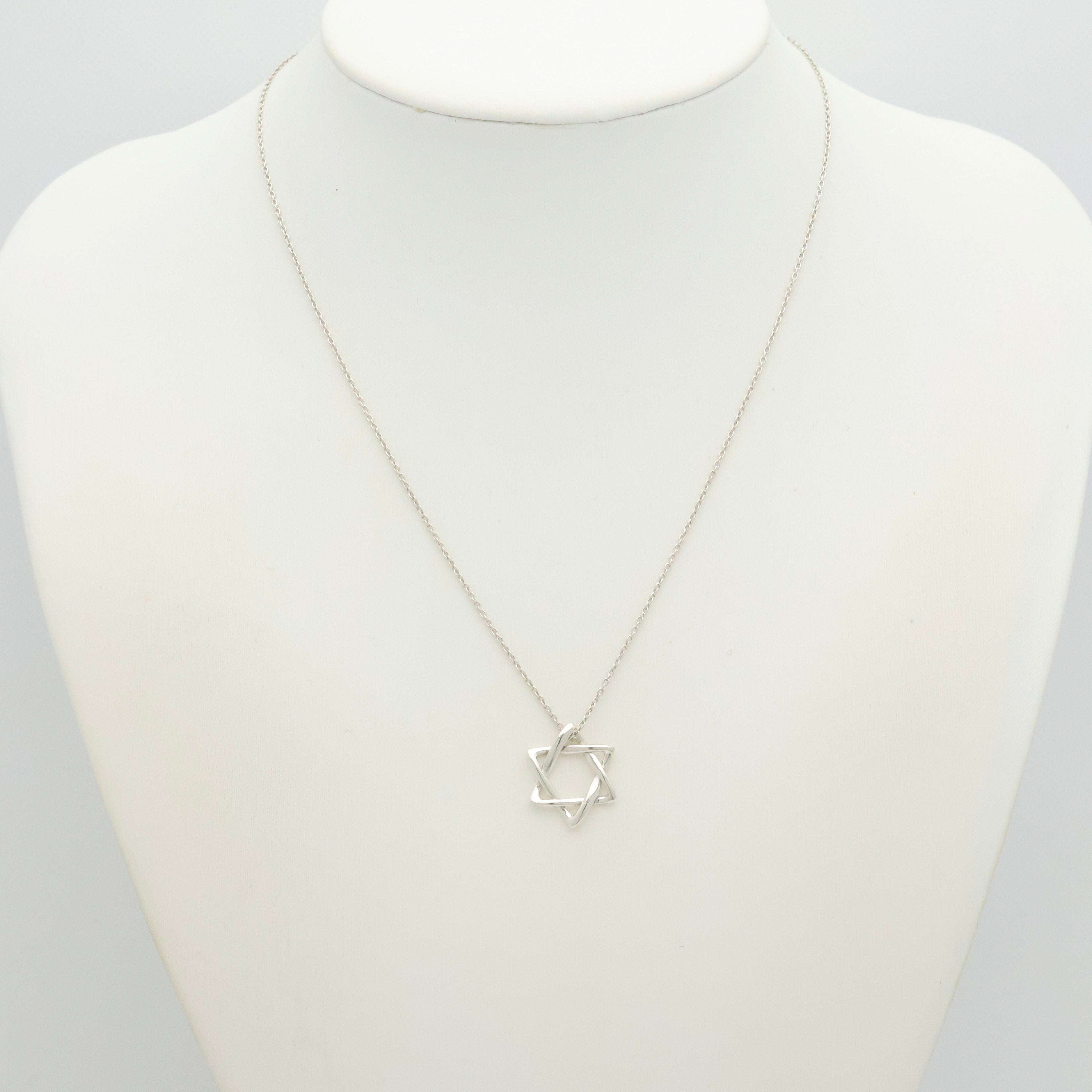 TIFFANY&Co. スター オブ ダビデ エルサペレッティ ネックレス AG925