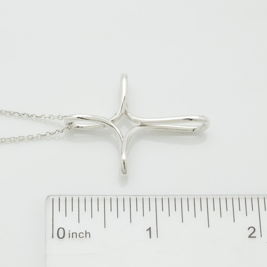 TIFFANY&Co. ラージ オープン クロス インフィニティ エルサペレッティ ネックレス AG925