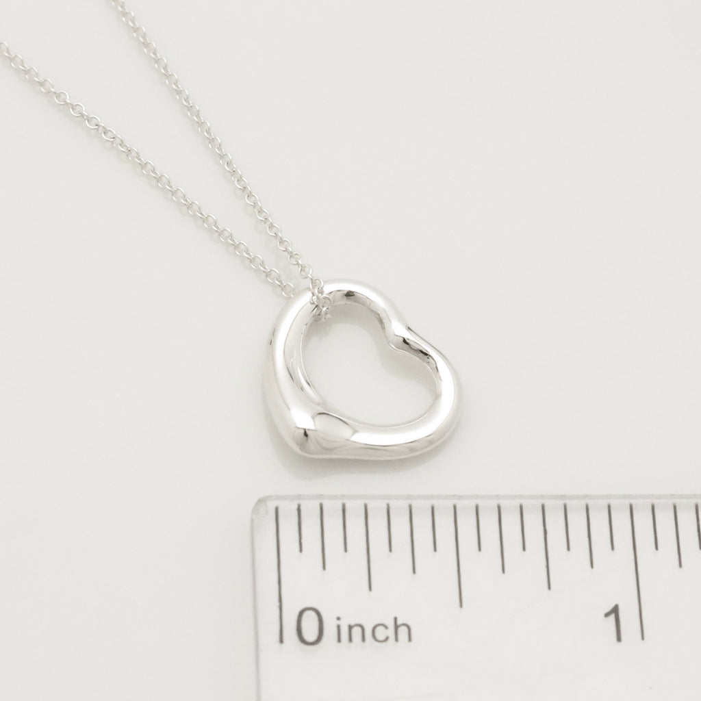 TIFFANY&Co. オープンハート 16mm エルサペレッティ ネックレス AG925