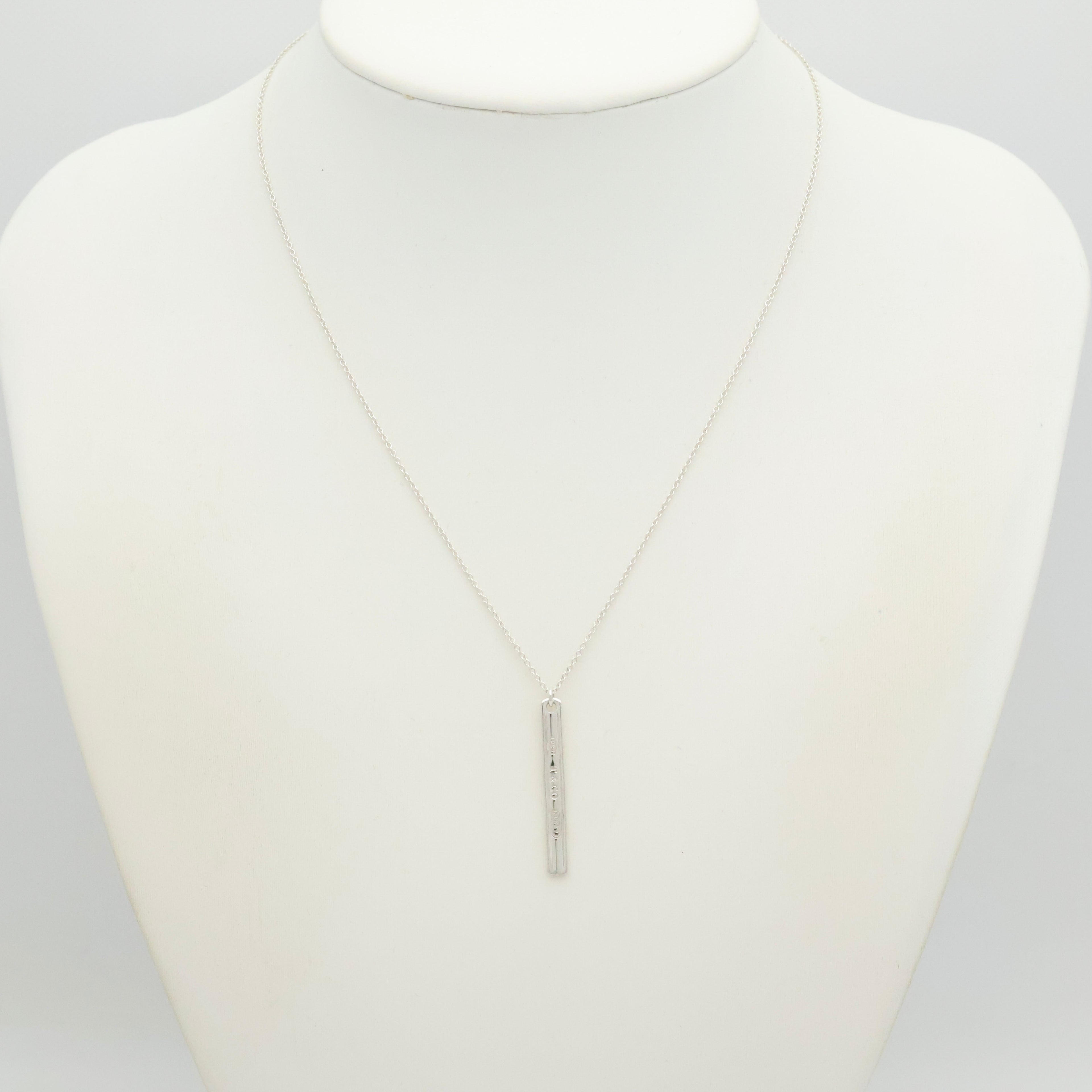 TIFFANY&Co. 1837 ナロー バー ネックレス AG925