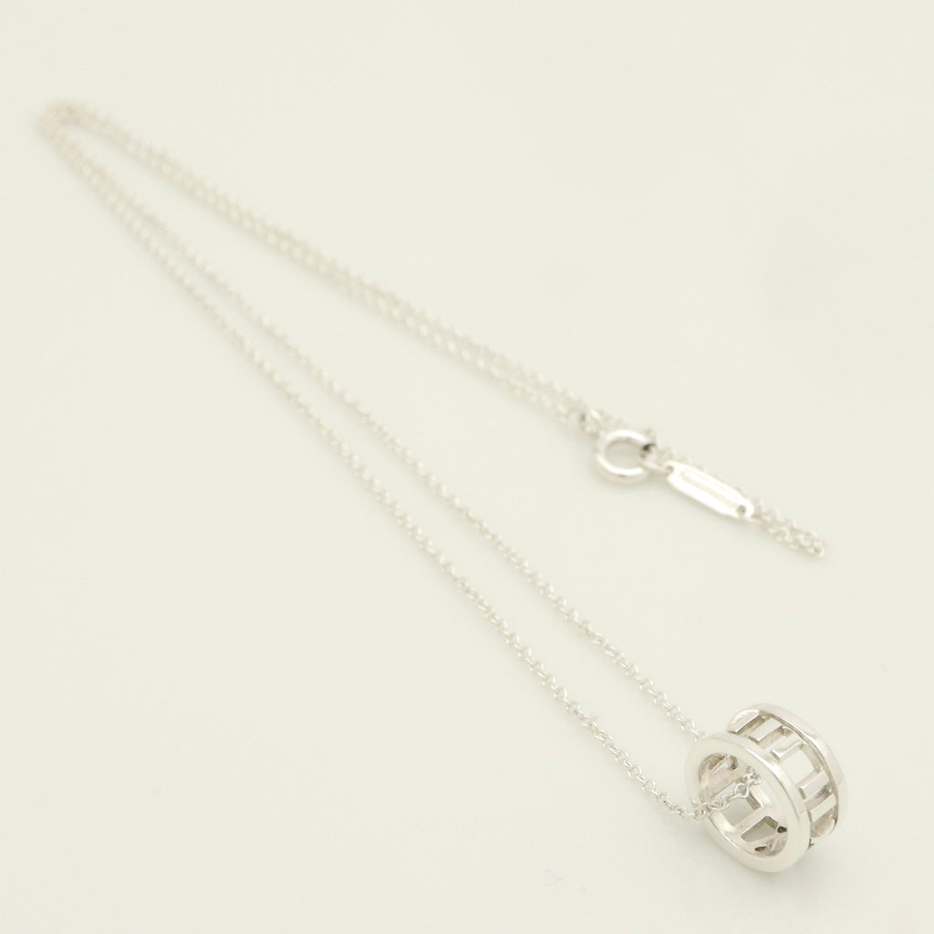  Tiffany & Co. Atlas Ring Pendant Necklace Sterling Silver 925
