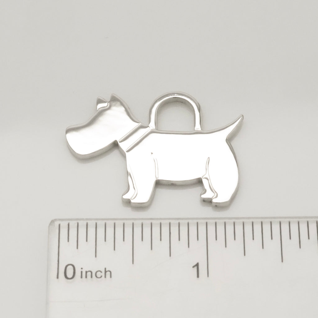  Tiffany & Co. Scottie Terrier Dog Pendant Charm Sterling Silver 925 