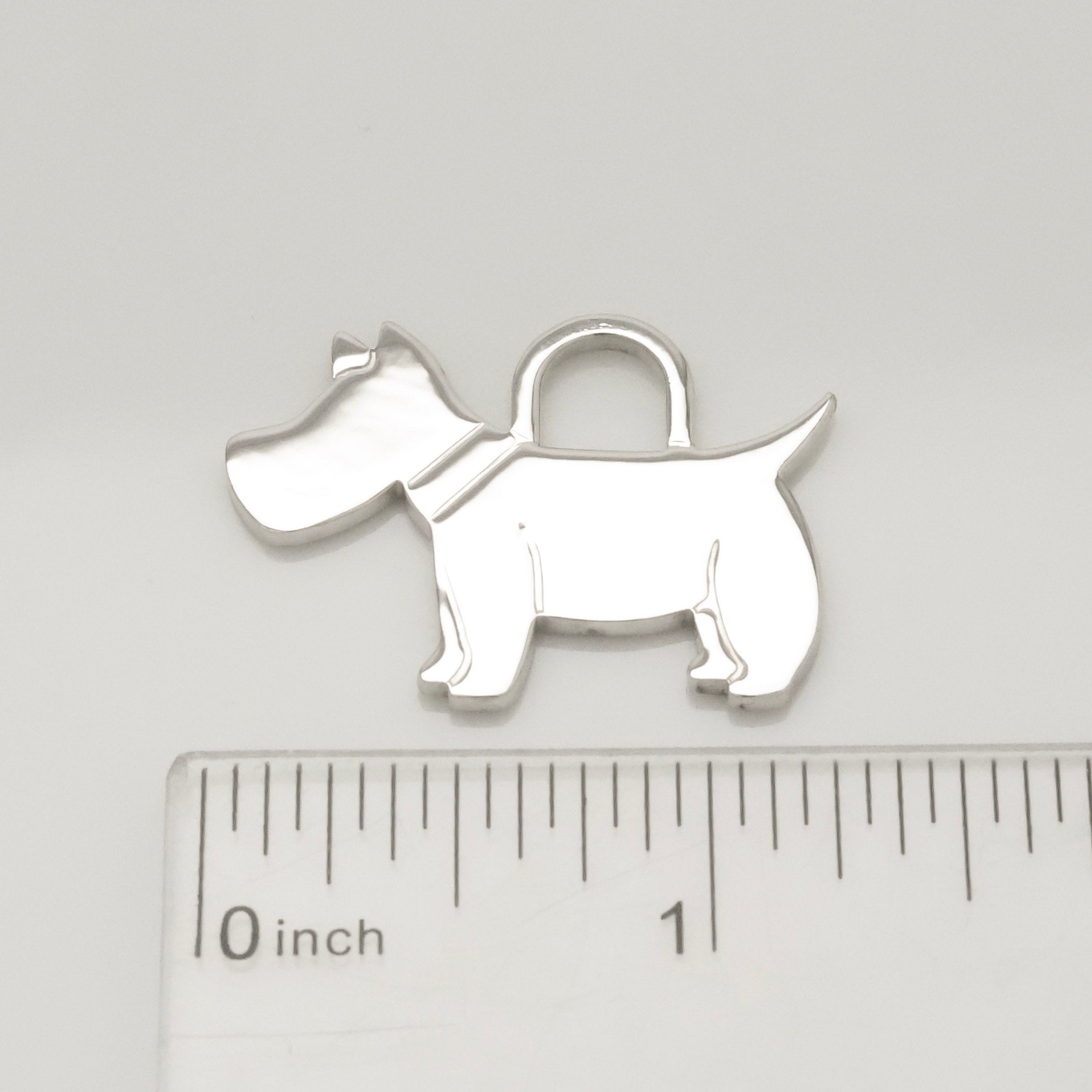  Tiffany & Co. Scottie Terrier Dog Pendant Charm Sterling Silver 925 