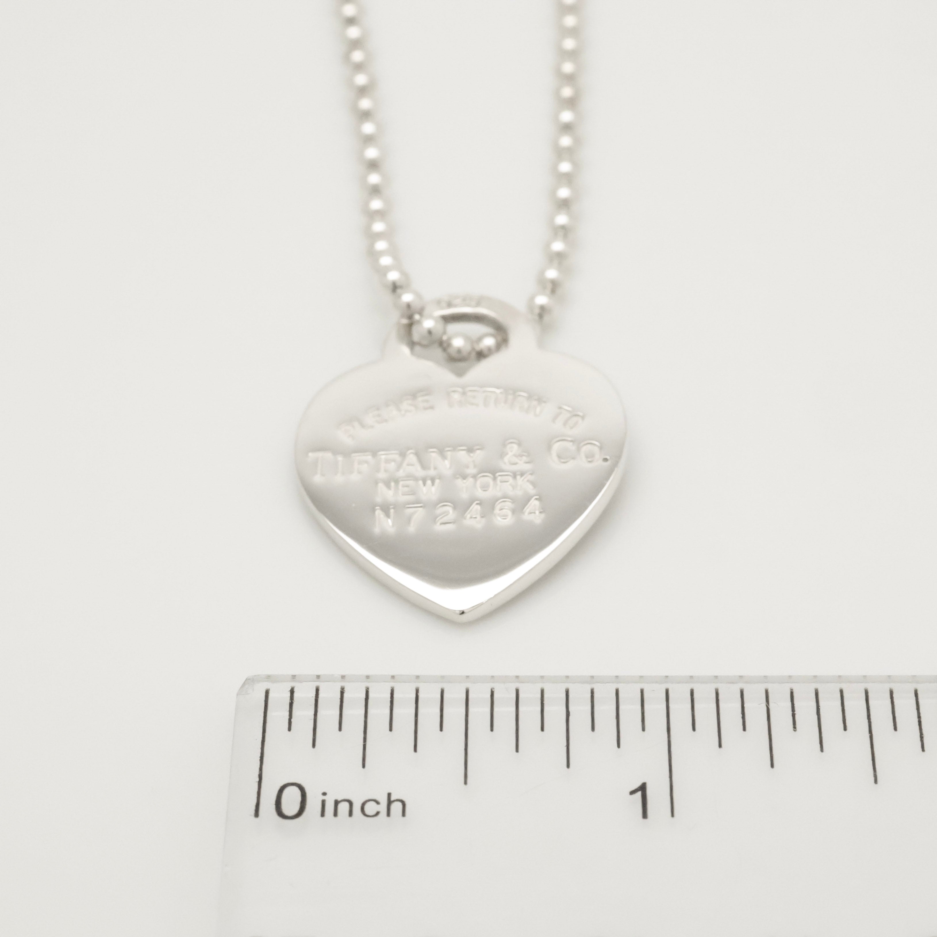 TIFFANY&Co. リターントゥ ティファニー ハート タグ ボール チェーン ネックレス AG925