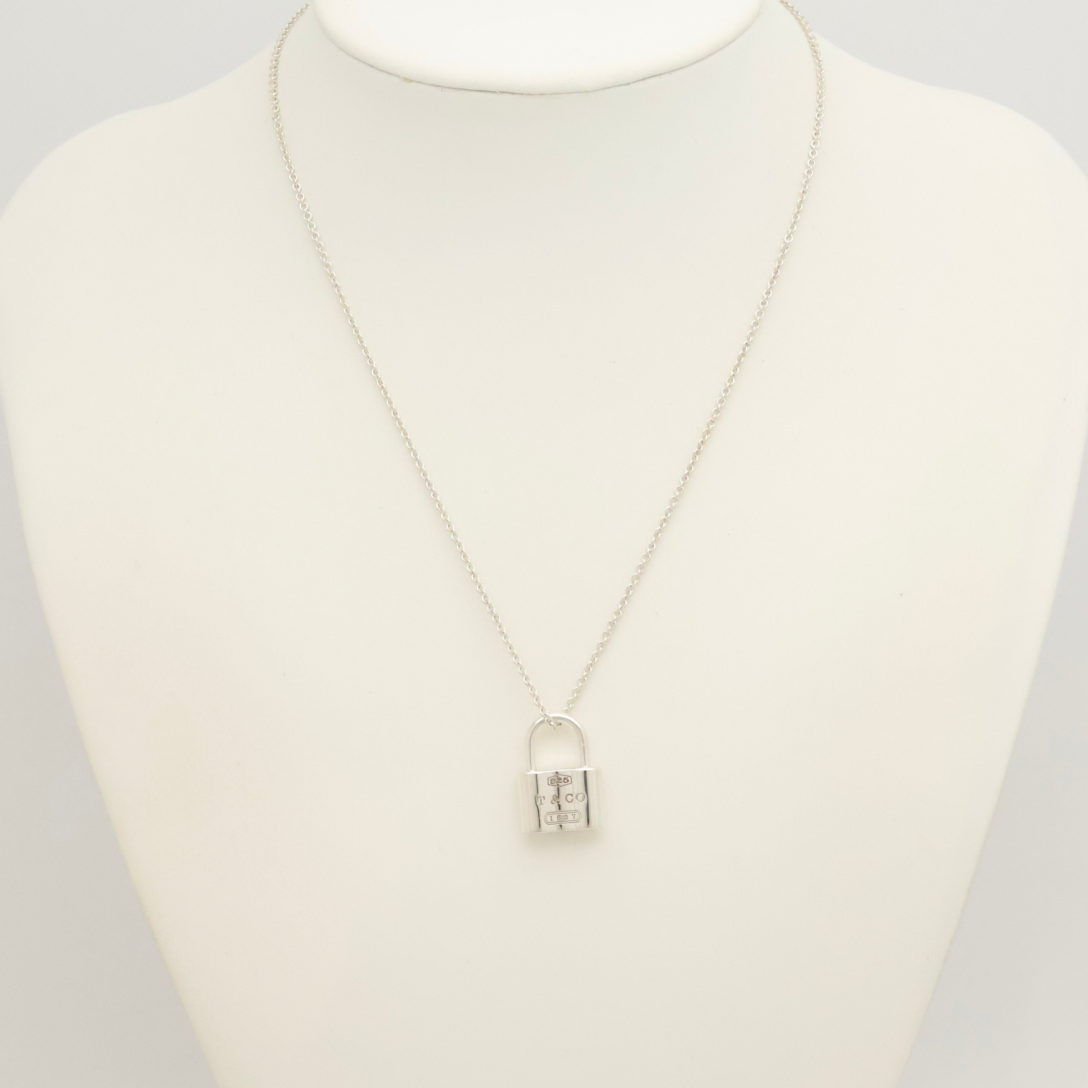 TIFFANY&Co. 1837 カデナ ロック チャーム ネックレス AG925