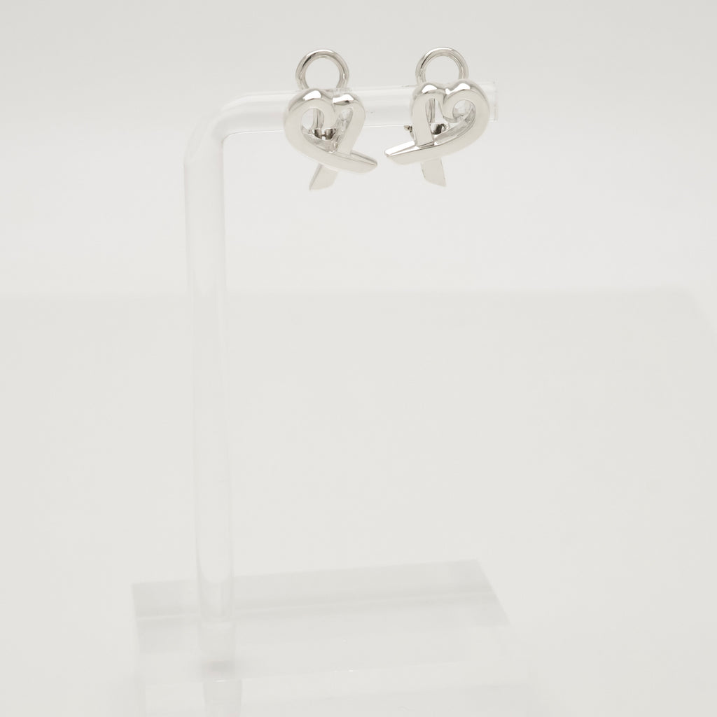 Tiffany & Co. Picasso Loving Heart Clip-On Earrings Sterling Silver 925 