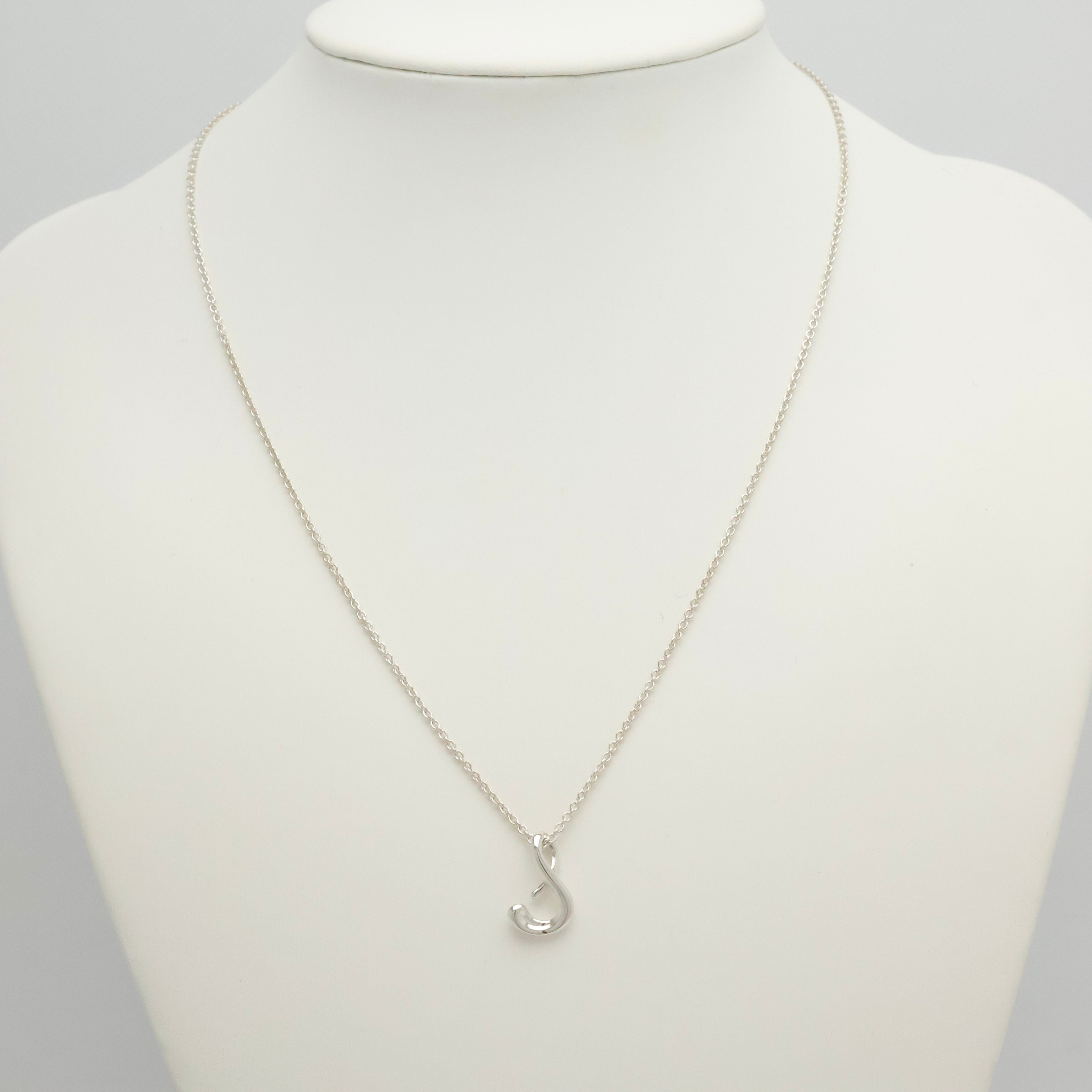 TIFFANY&Co. ノーツ レター S イニシャル  ネックレス AG925