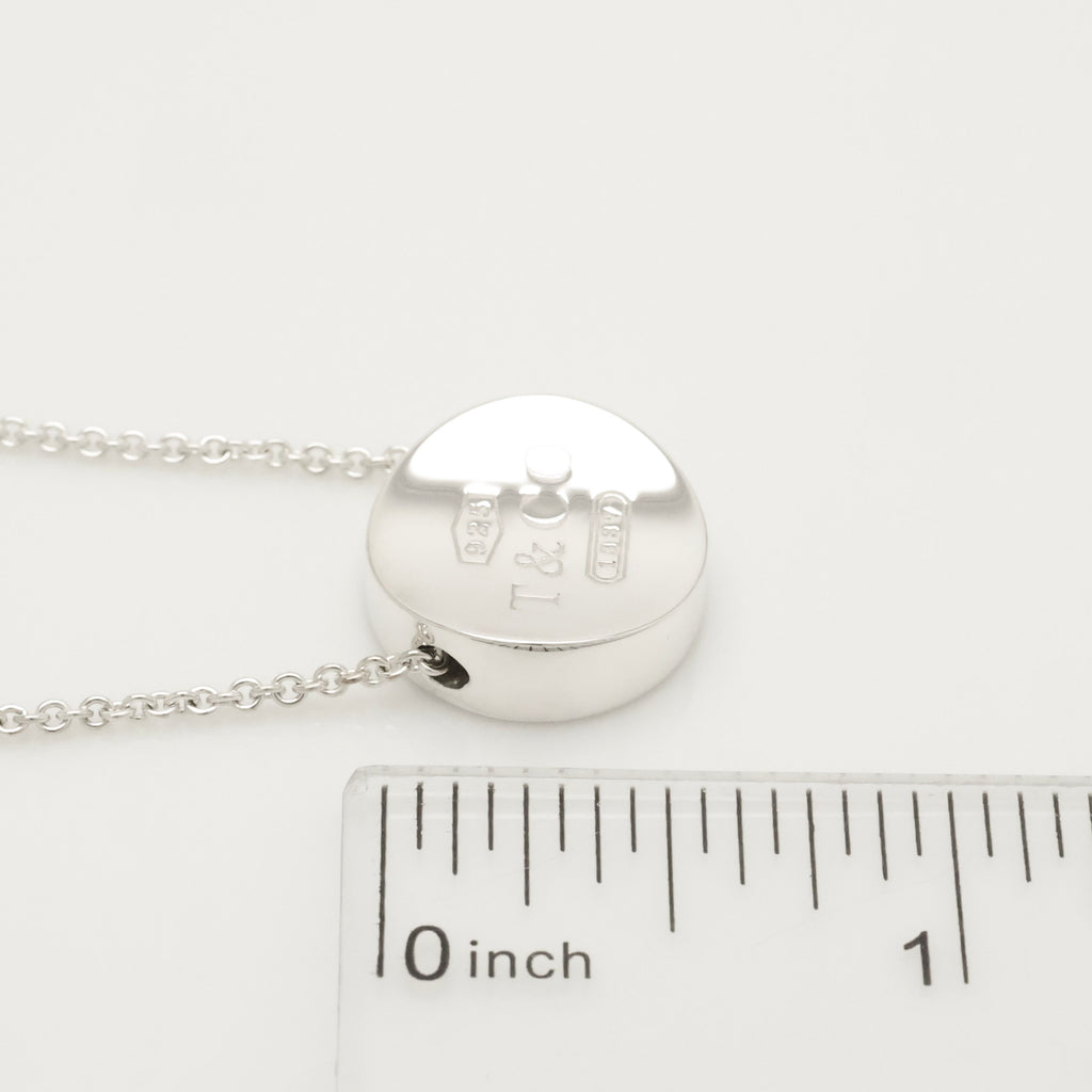 Tiffany & Co. 1837 Concave Circle Necklace Sterling Silver 925