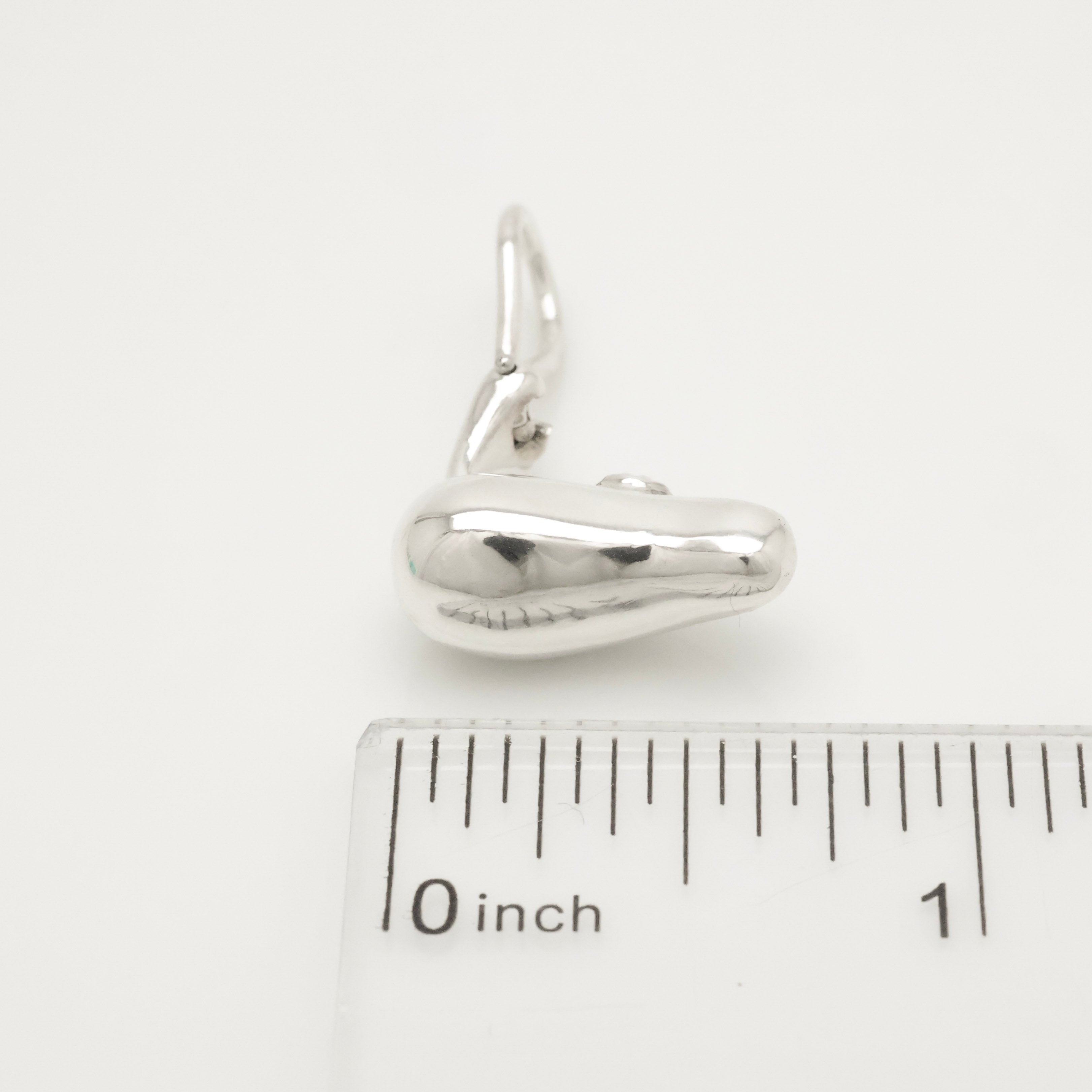 Tiffany & Co. Peretti Large Teardrop Clip-On Earrings Sterling Silver 925