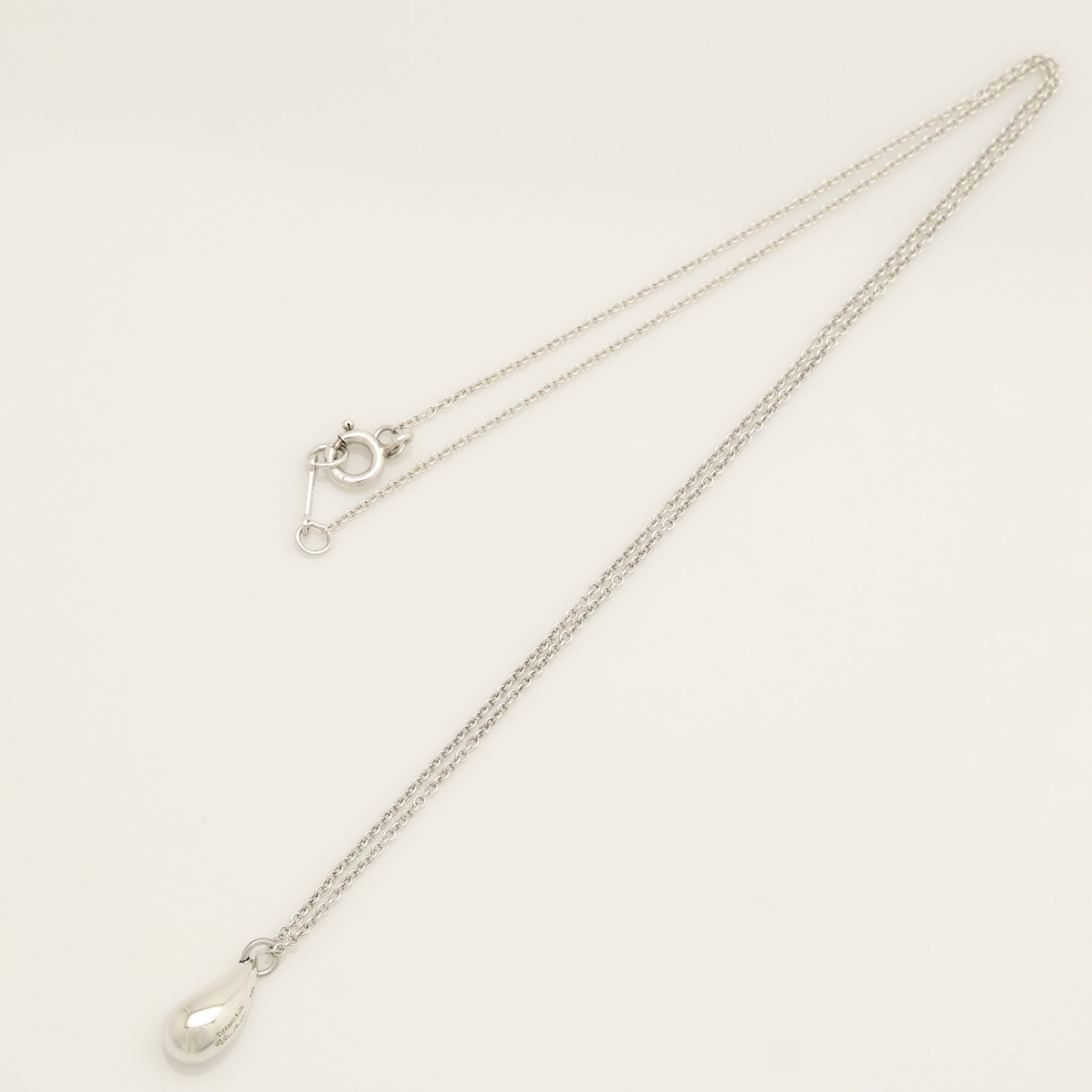 Tiffany & Co. Teardrop Necklace Pendant Sterling Silver 925 
