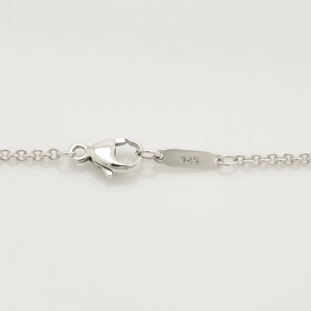 TIFFANY & Co. 1837 Bar Plate Pendant Necklace Chain Sterling Silver 925