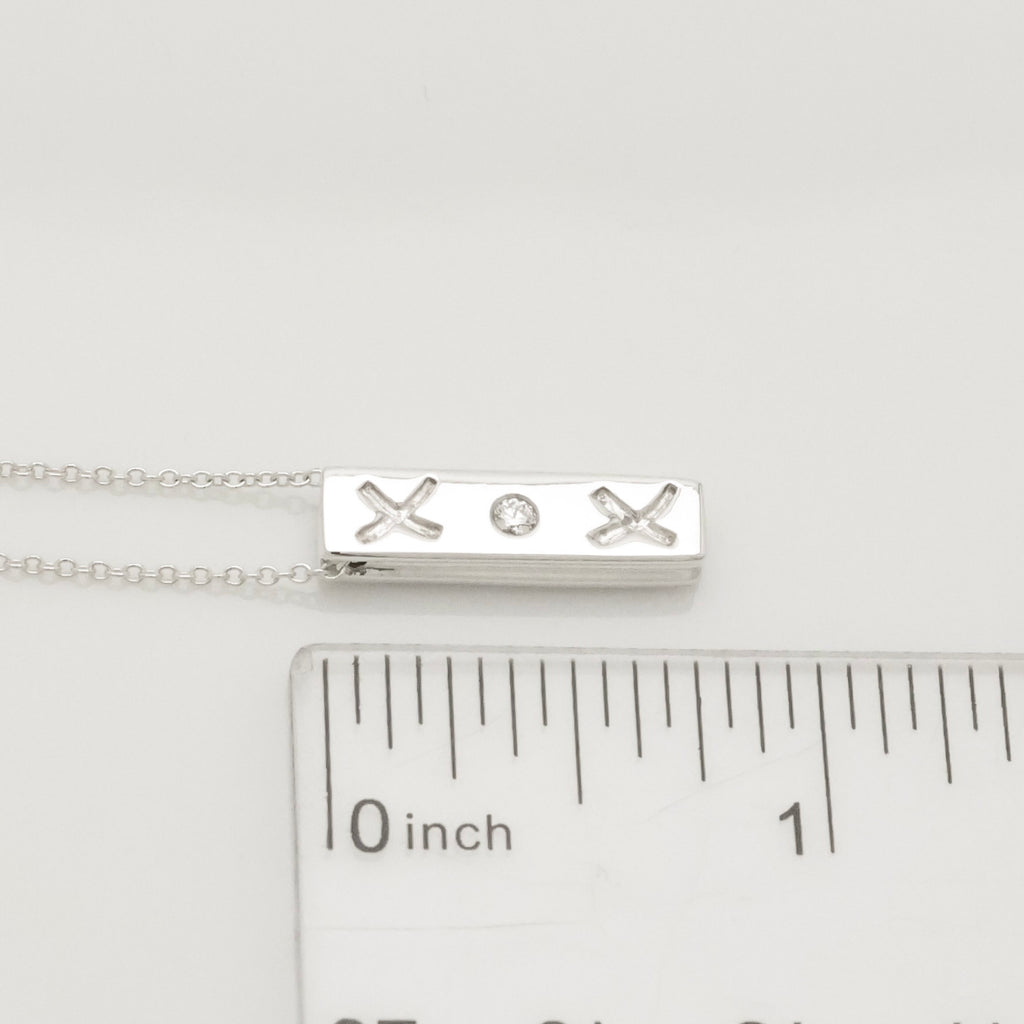 TIFFANY&Co. キス バー パロマピカソ 1P ダイヤモンド ネックレス AG925