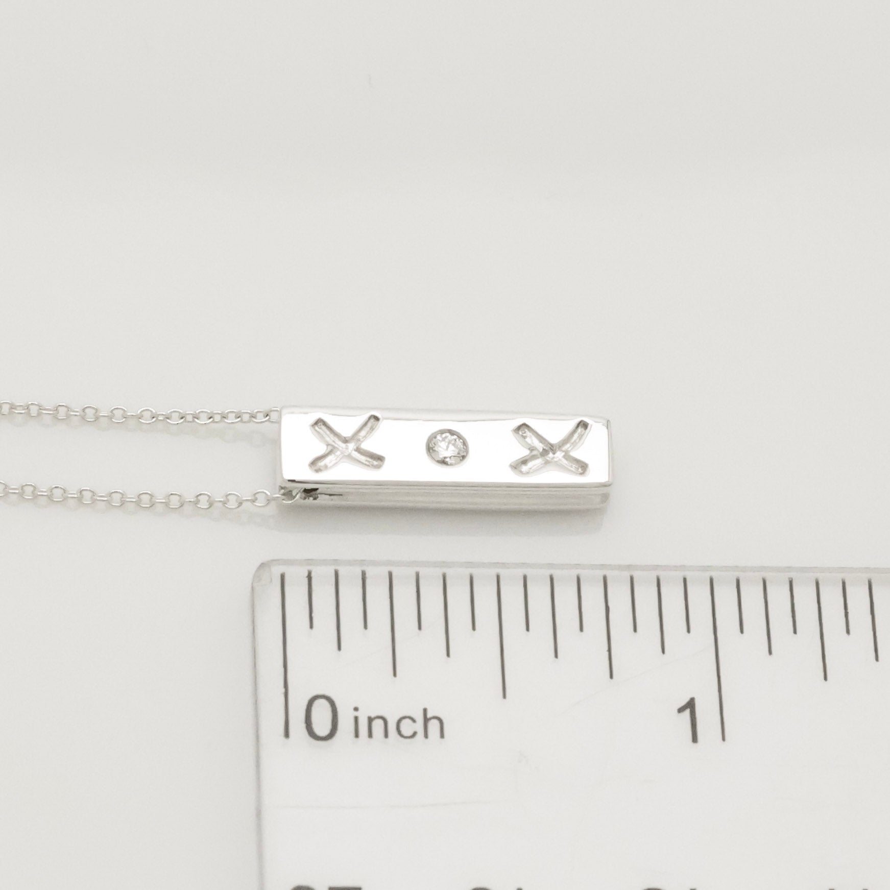 TIFFANY&Co. キス バー パロマピカソ 1P ダイヤモンド ネックレス AG925