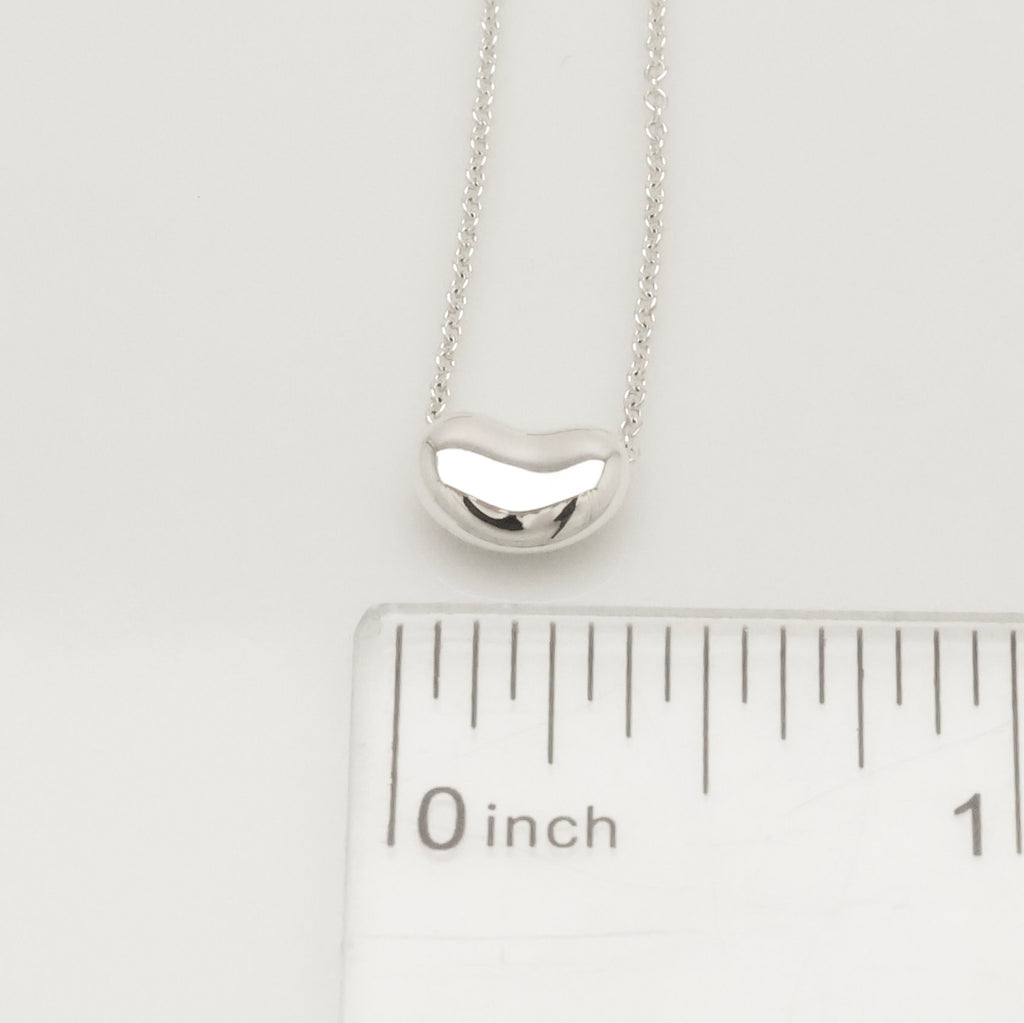 Tiffany & Co. Peretti Mini  Bean Necklace  Sterling Silver 925 