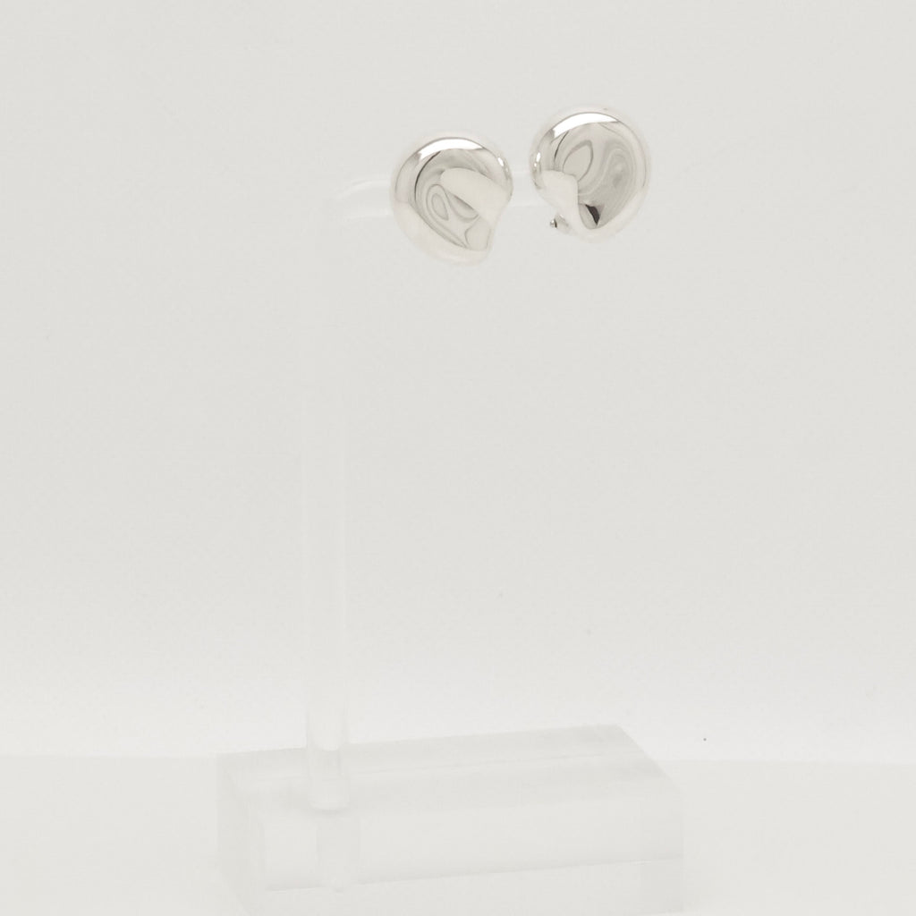  Tiffany & Co. Elsa Peretti Nugget Clip-On Earrings Sterling Silver 925 