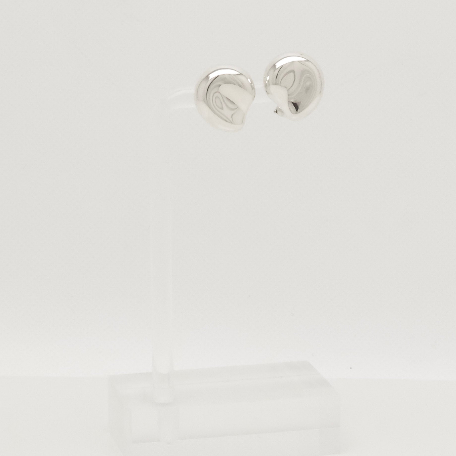  Tiffany & Co. Elsa Peretti Nugget Clip-On Earrings Sterling Silver 925 