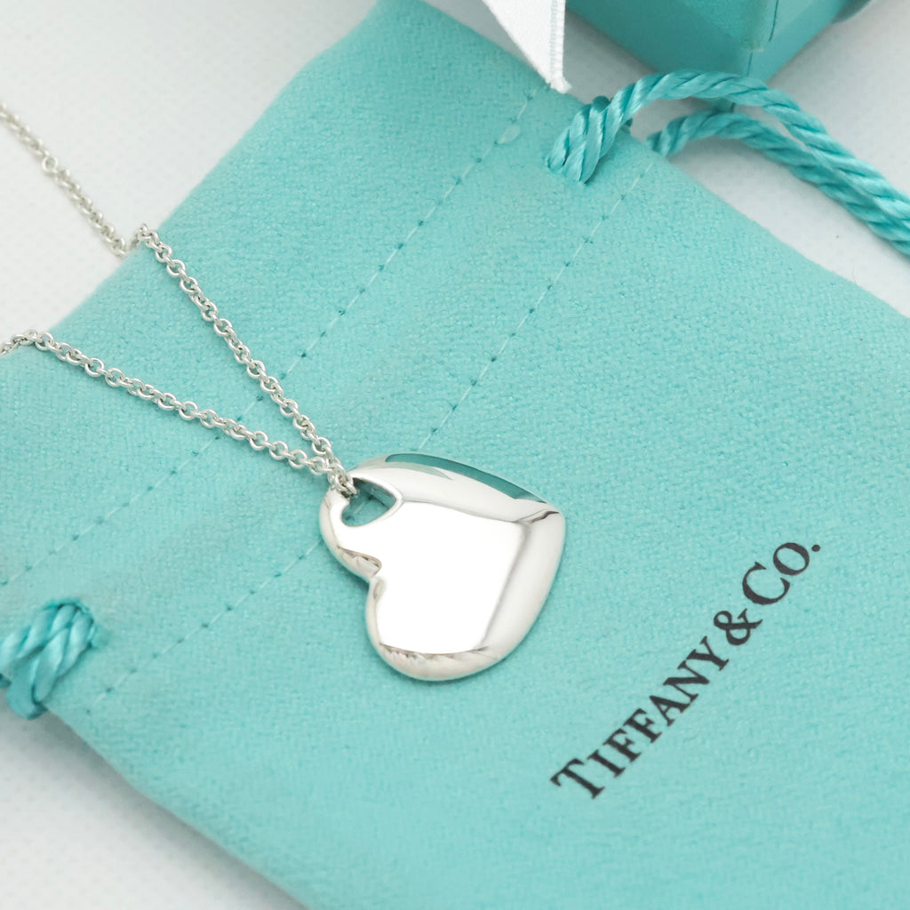 TIFFANY&Co. 2 ハート ステンシル カットアウト ネックレス AG925