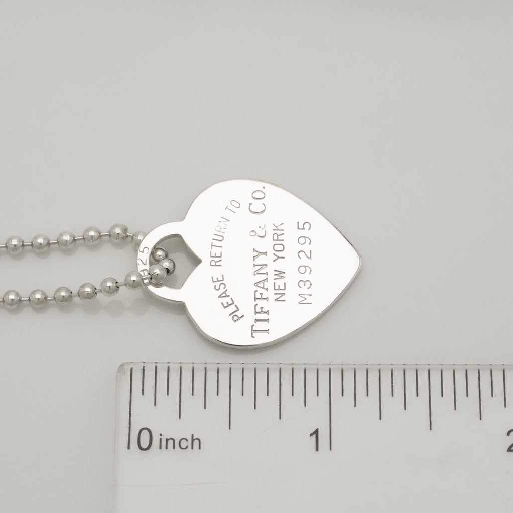 TIFFANY&Co. リターントゥ ティファニー ハート タグ ボール チェーン ネックレス AG925