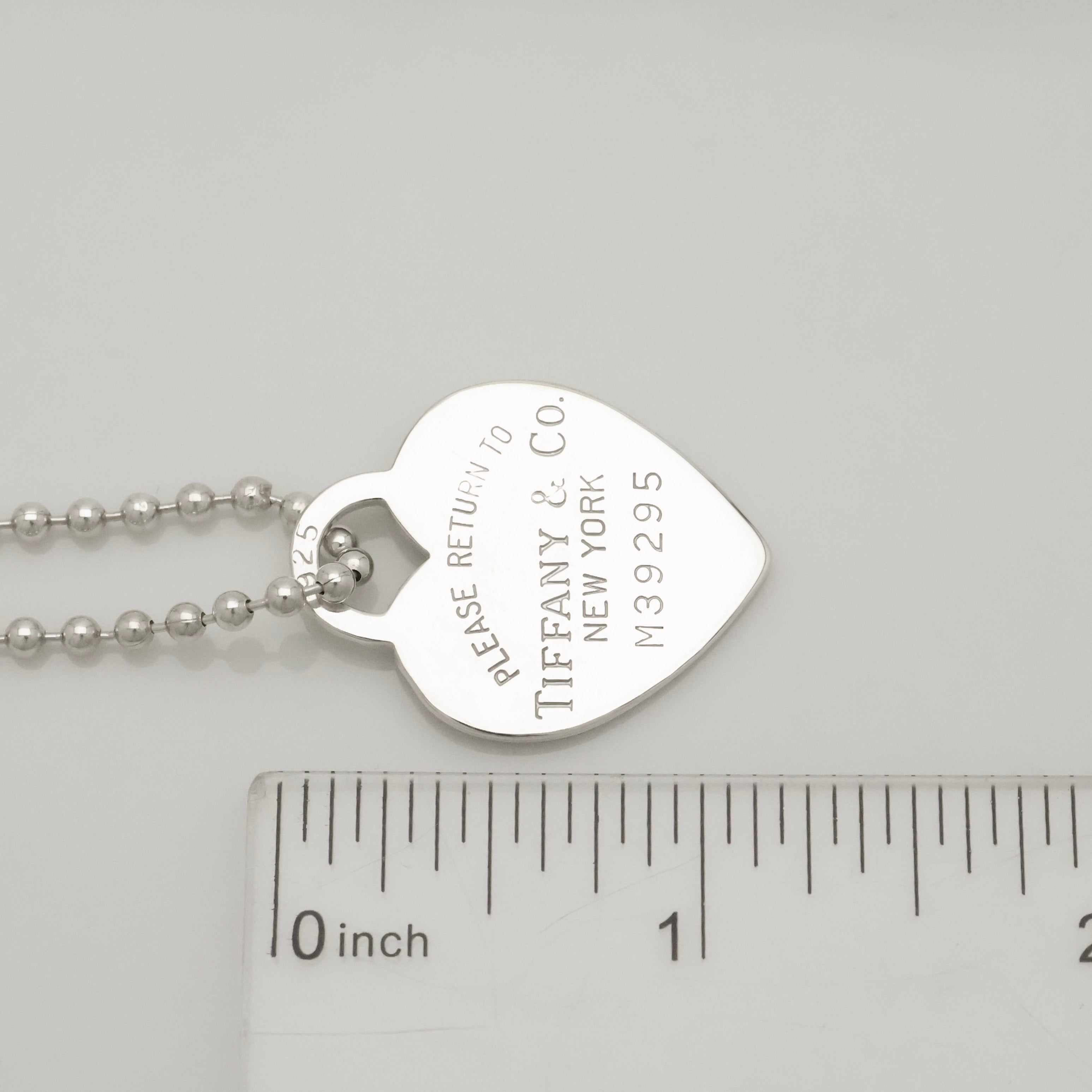 TIFFANY&Co. リターントゥ ティファニー ハート タグ ボール チェーン ネックレス AG925