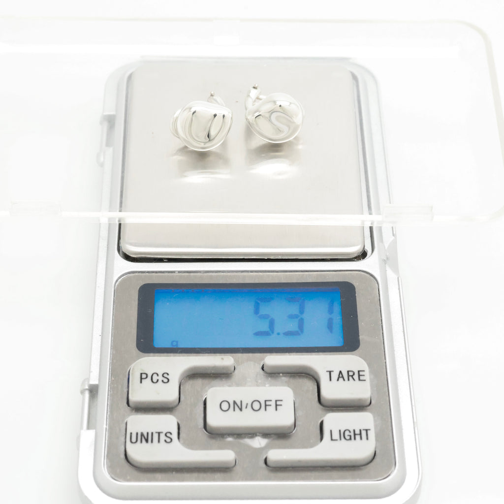  Tiffany & Co. Elsa Peretti Nugget Clip-On Earrings Sterling Silver 925 