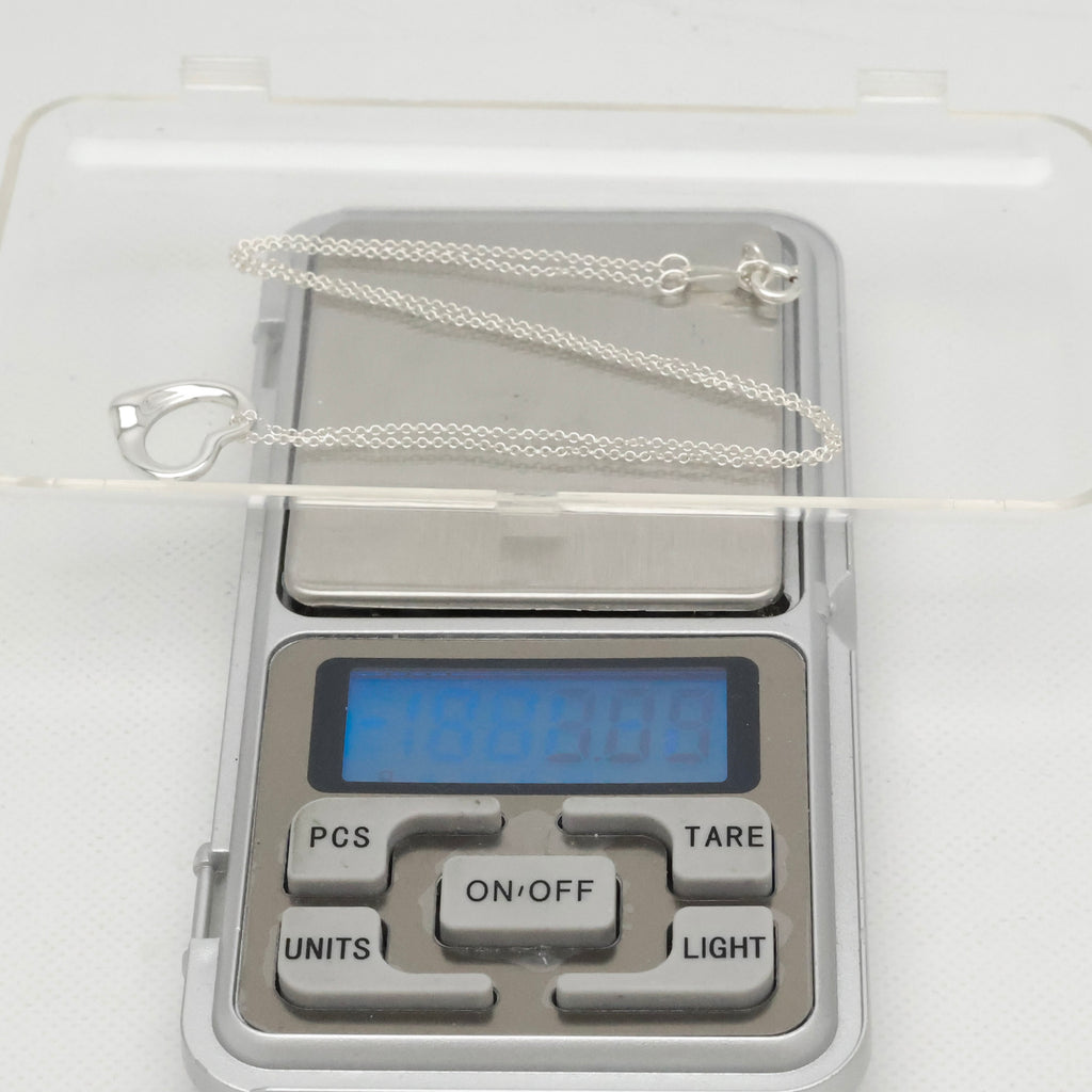 TIFFANY&Co. オープンハート 15mm エルサペレッティ ネックレス AG925