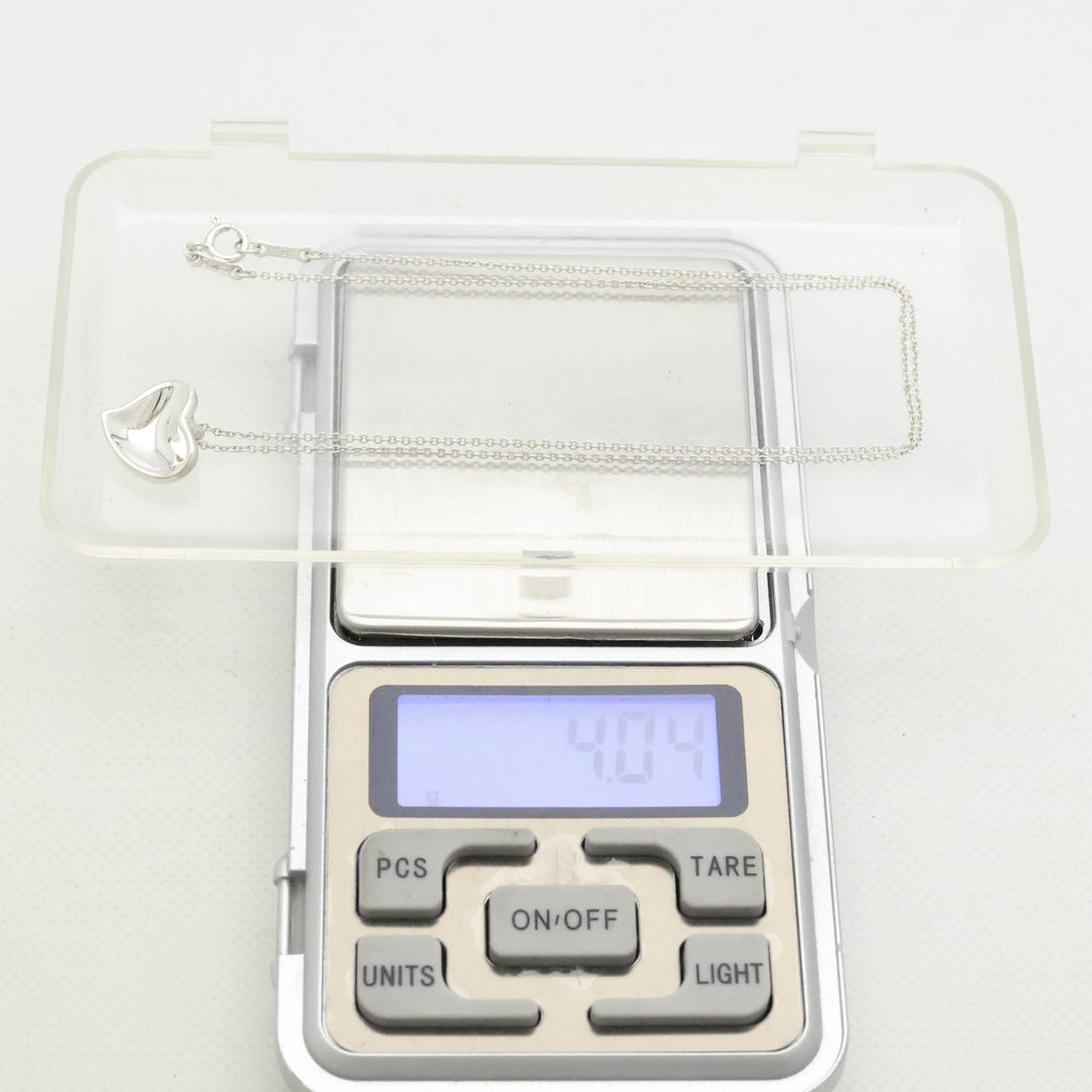 TIFFANY&Co. カーブド ハート エルサペレッティ ネックレス AG925