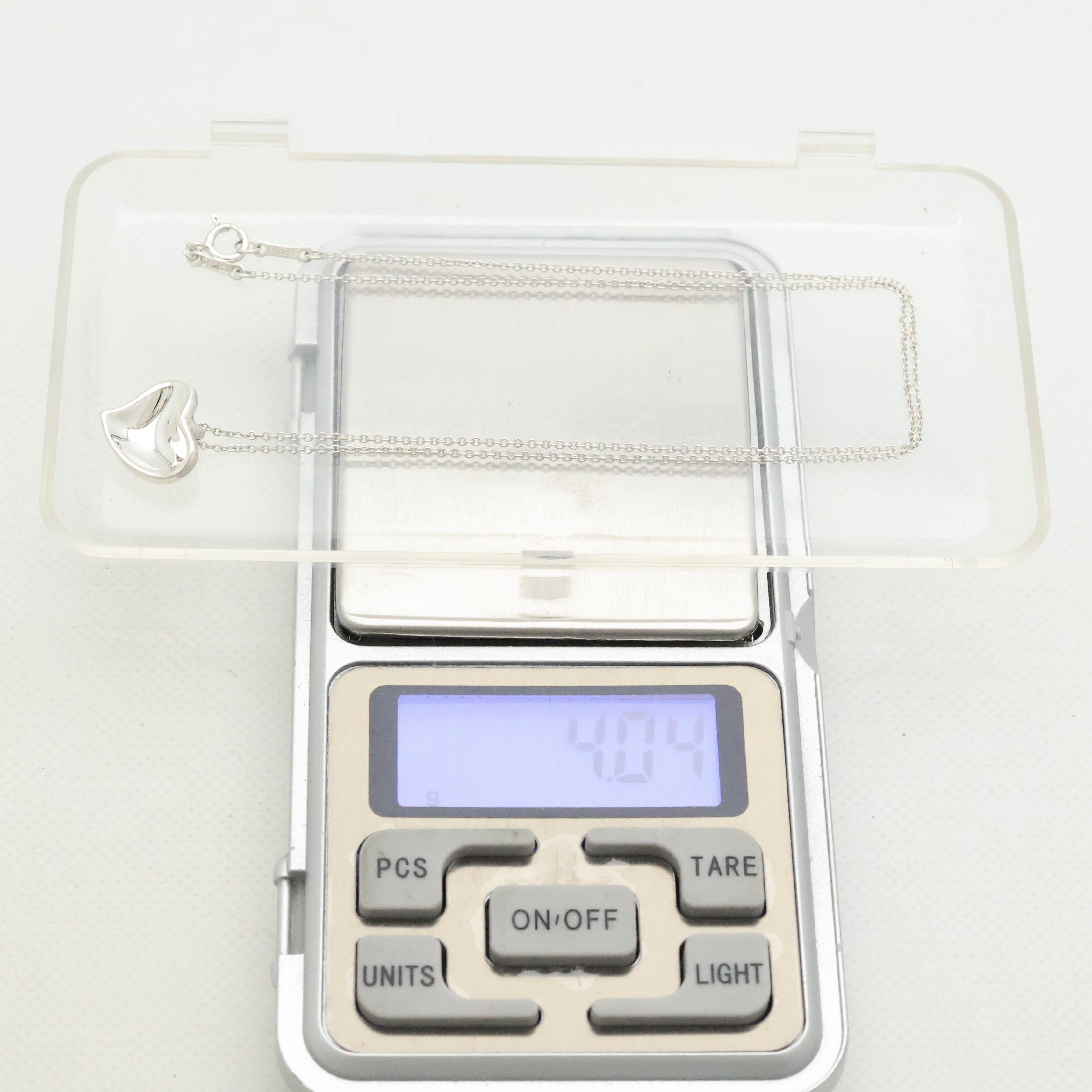 TIFFANY&Co. カーブド ハート エルサペレッティ ネックレス AG925