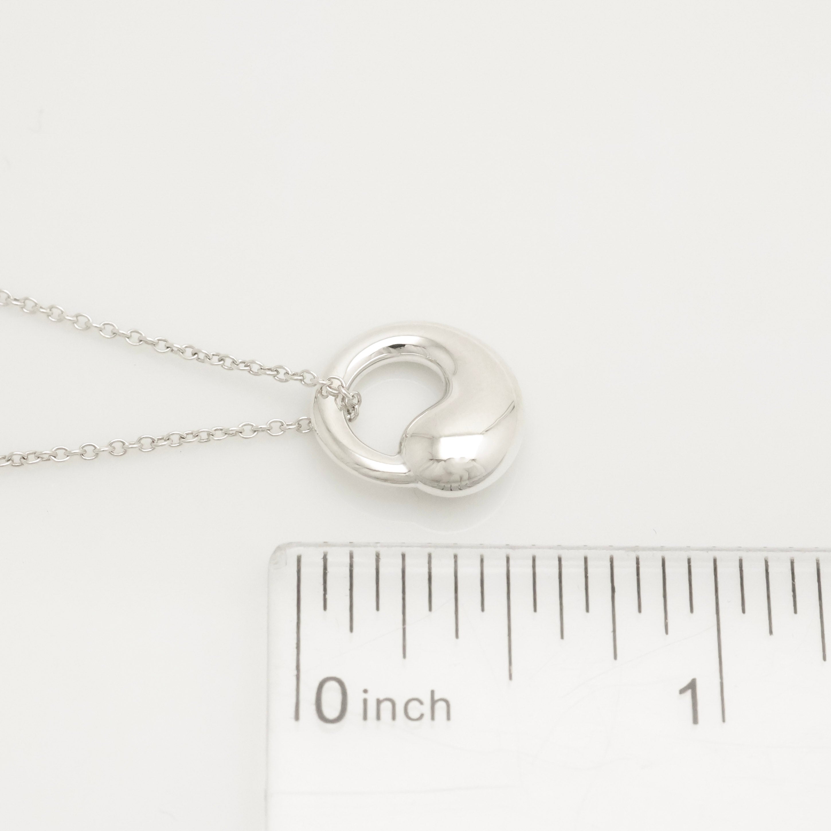Tiffany & Co. MEDIUM Eternal Circle Necklace Sterling Silver 925 