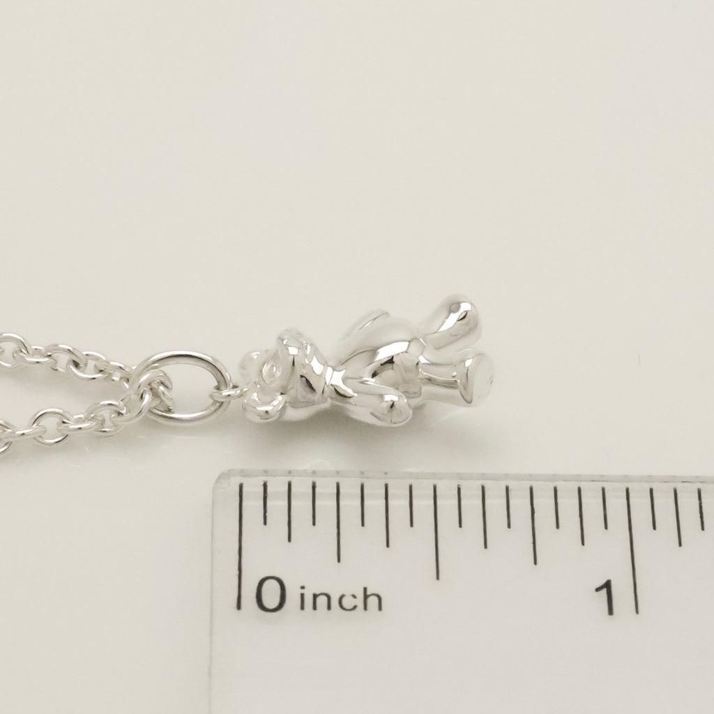 Tiffany & Co. Teddy Bear Pendant Necklace Sterling Silver 925 