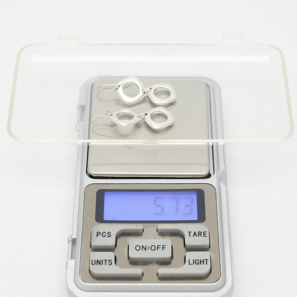 TIFFANY&Co. ダブル クッション スクエア フック ピアス AG925