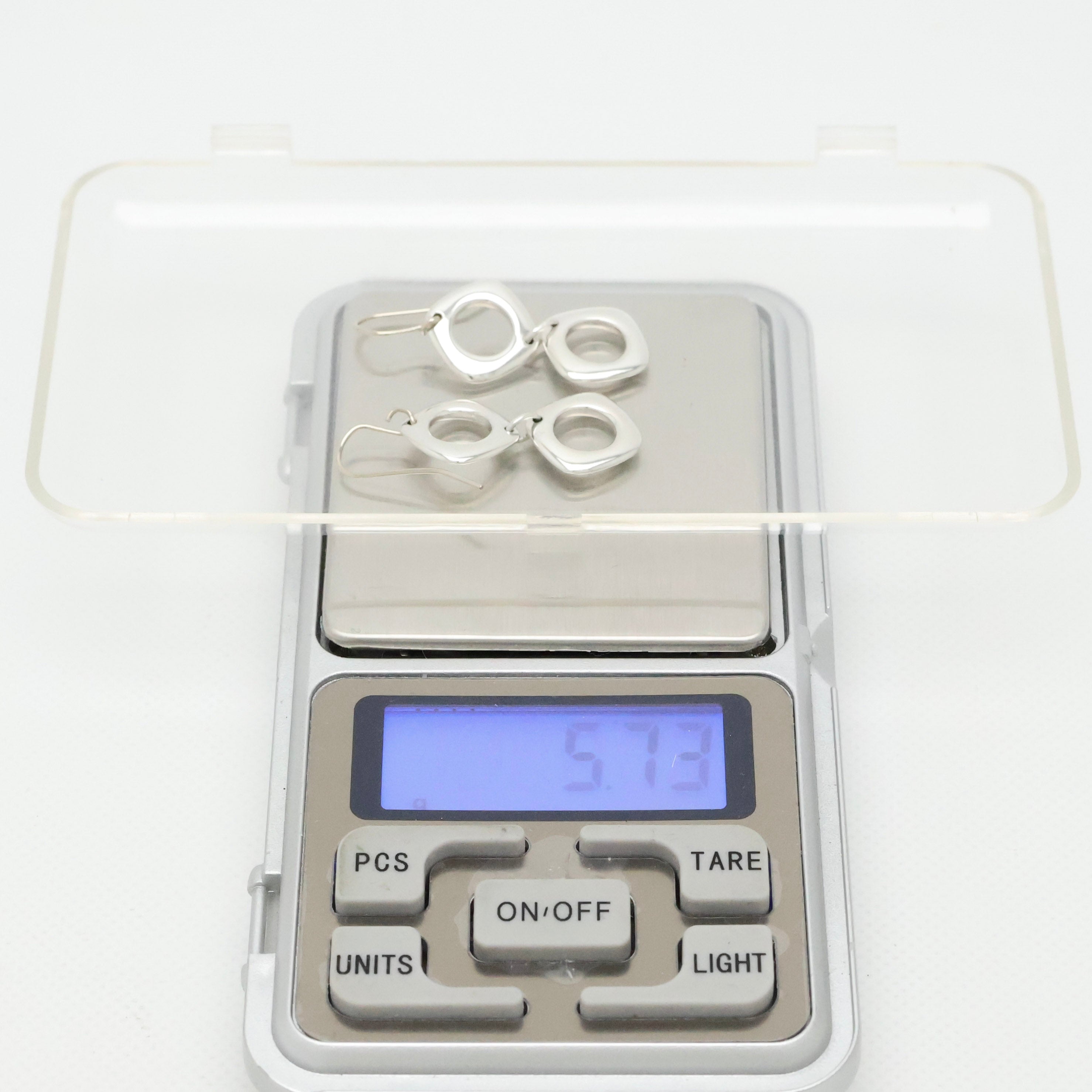 TIFFANY&Co. ダブル クッション スクエア フック ピアス AG925