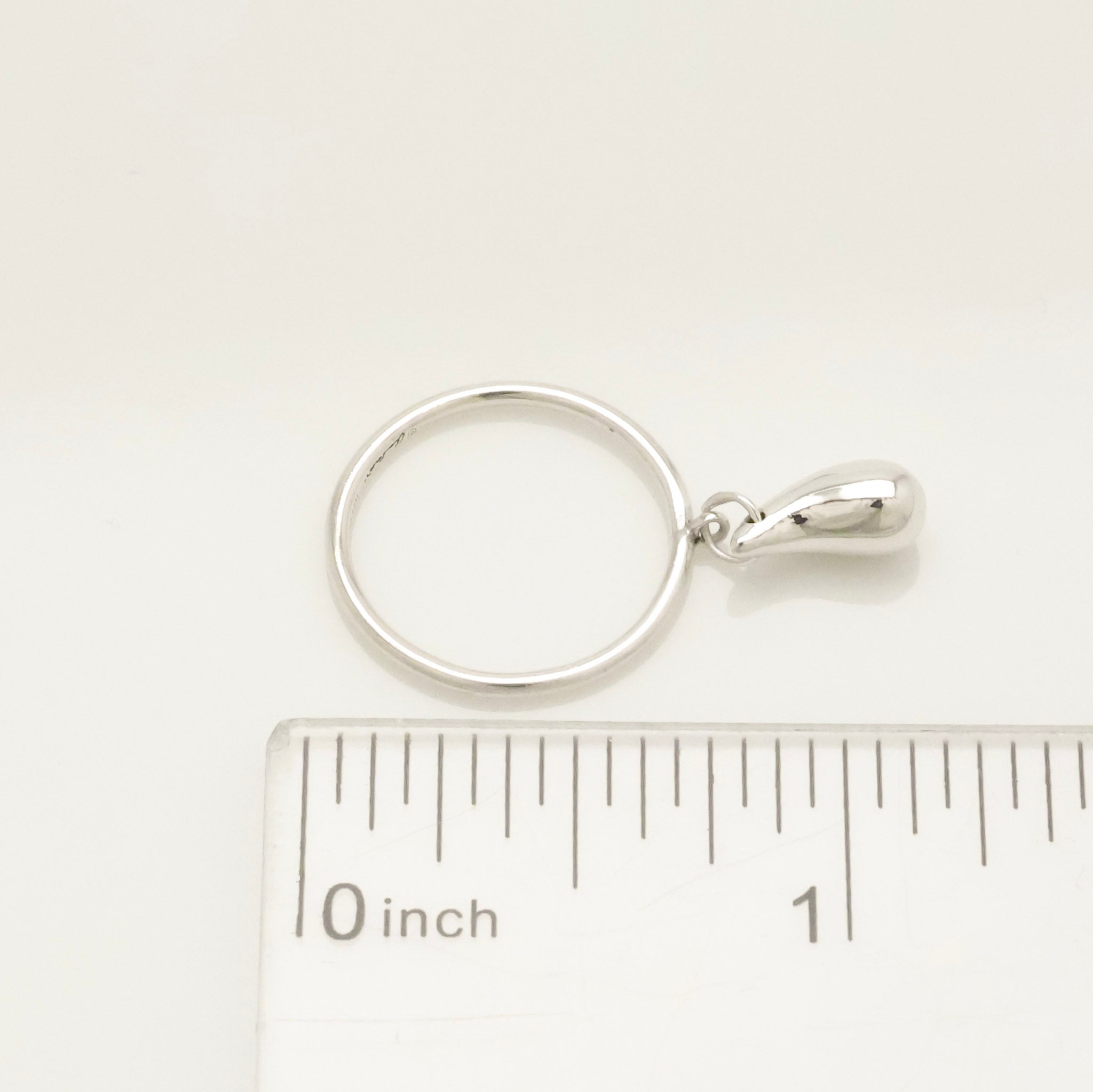 TIFFANY&Co. ティアドロップ エルサペレッティ ドロップ リング 8 号 AG925