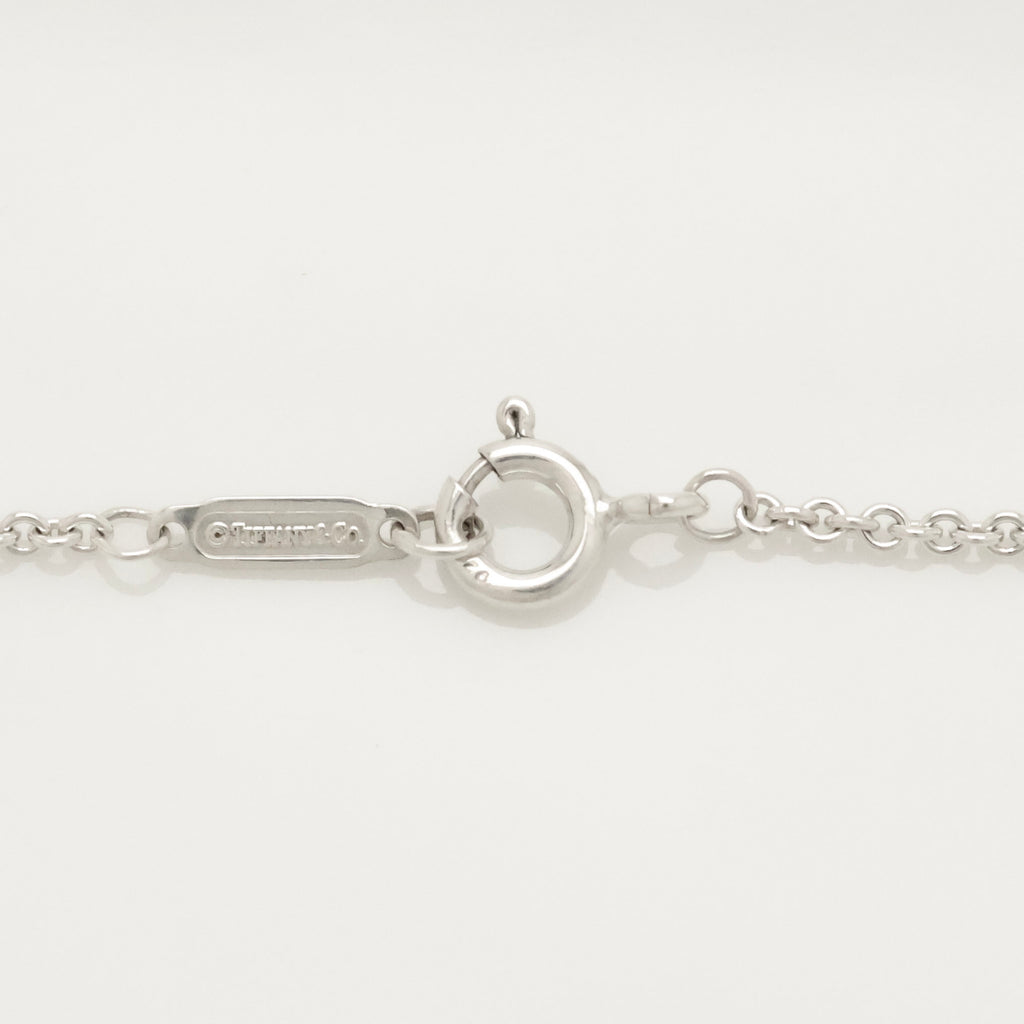 Tiffany & Co. Stencil Cutout Two Heart Necklace  Sterling Silver 925