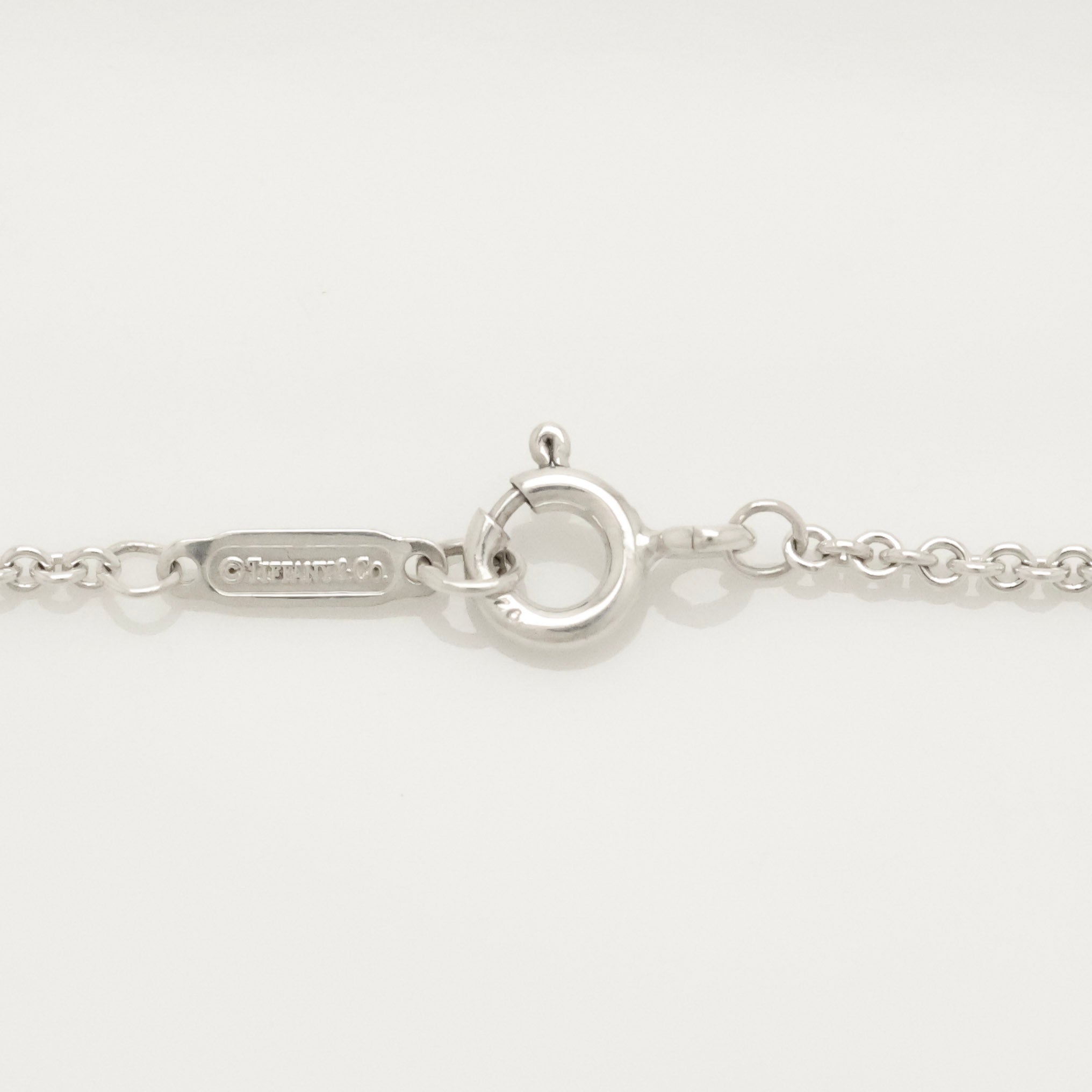 Tiffany & Co. Stencil Cutout Two Heart Necklace  Sterling Silver 925