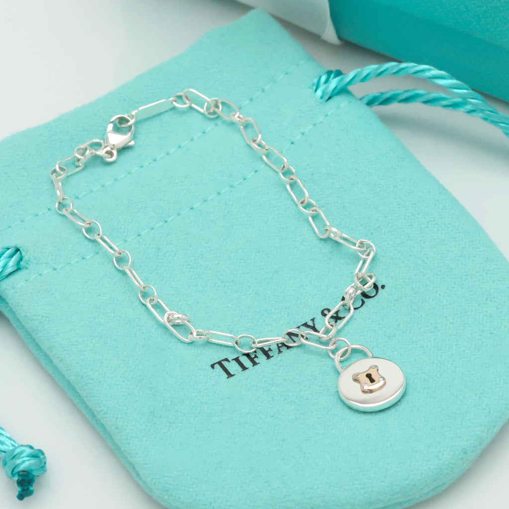 TIFFANY&Co. ラウンド キーホール オーバル リンク チェーン ブレスレット