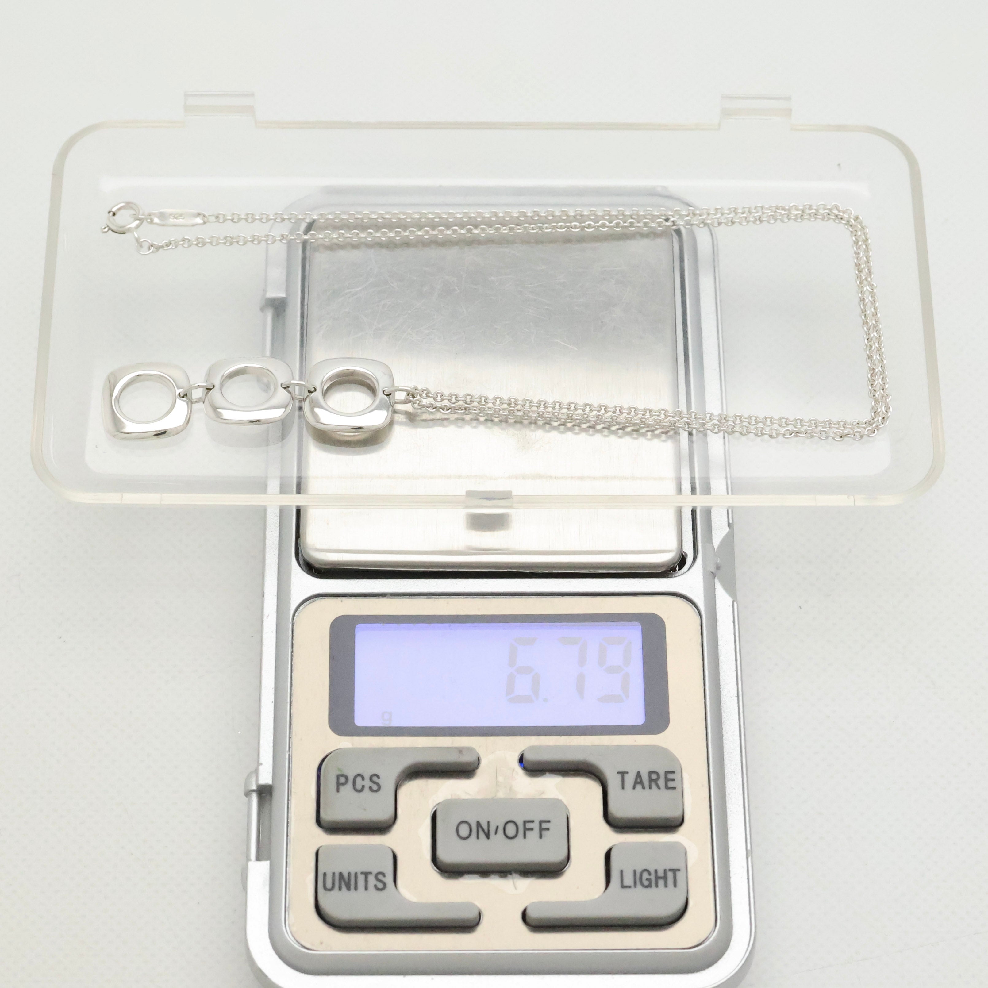 TIFFANY&Co. トリプル クッション スクエア ネックレス AG925