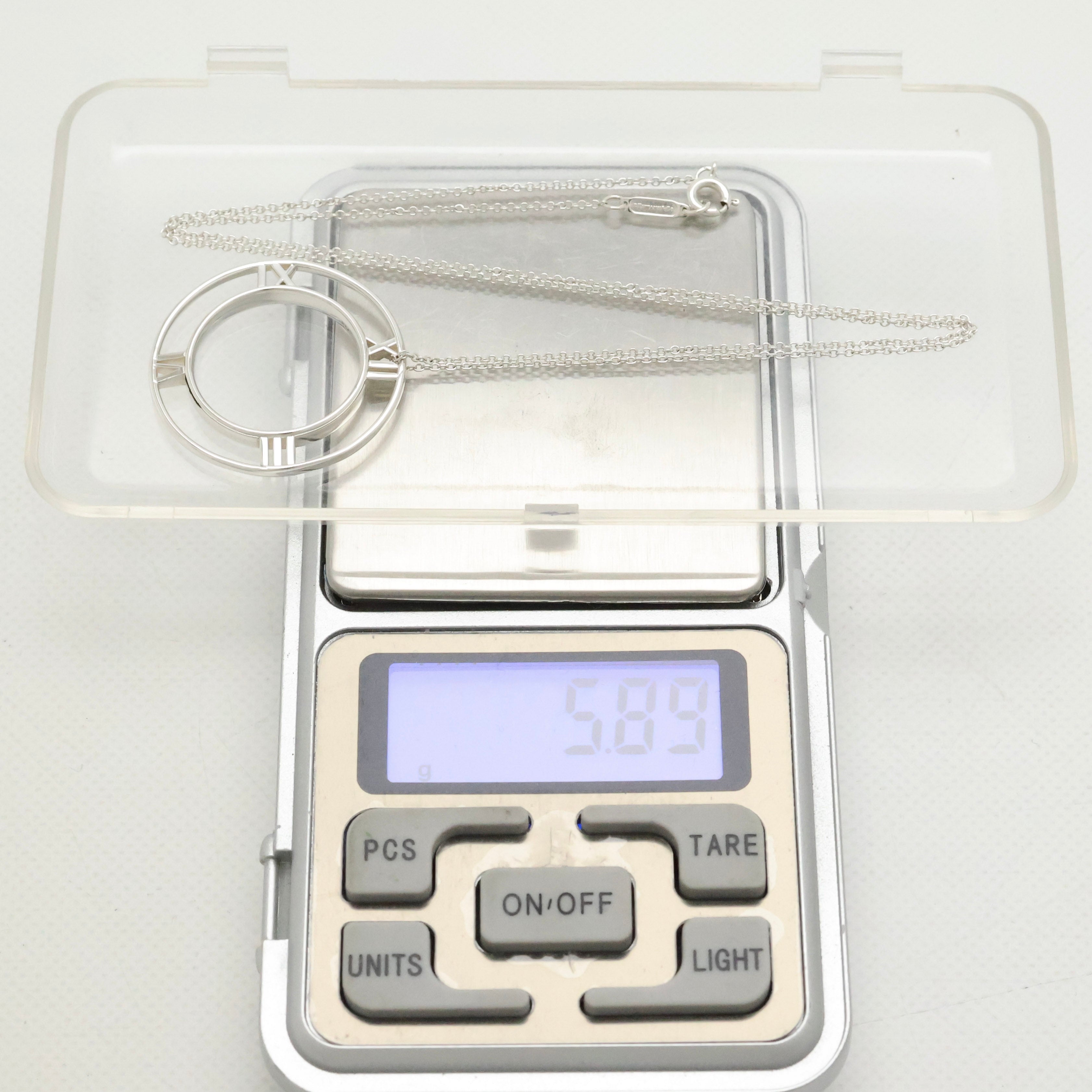 TIFFANY&Co. オープン アトラス メダリオン サークル ネックレス AG925