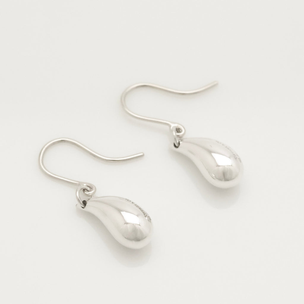 Tiffany & Co. Peretti Teardrop Dangle Earrings Sterling Silver 925