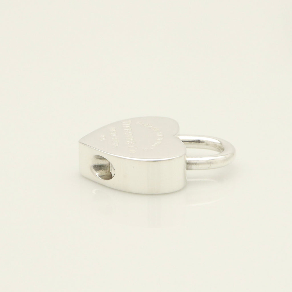 Tiffany & Co. Heart Charm Padlock Lock or Pendant in Sterling Silver 925