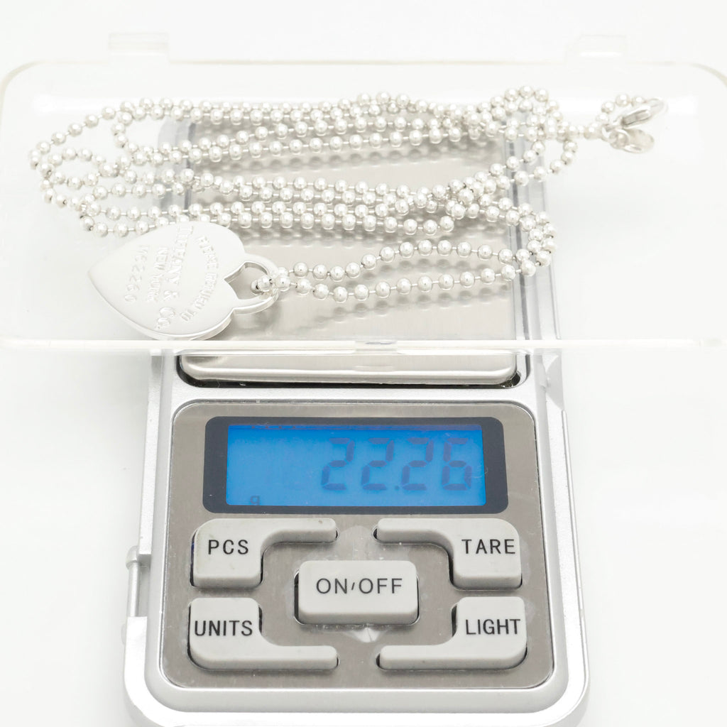 TIFFANY&Co. リターントゥ ティファニー ハート タグ ボール チェーン ネックレス AG925