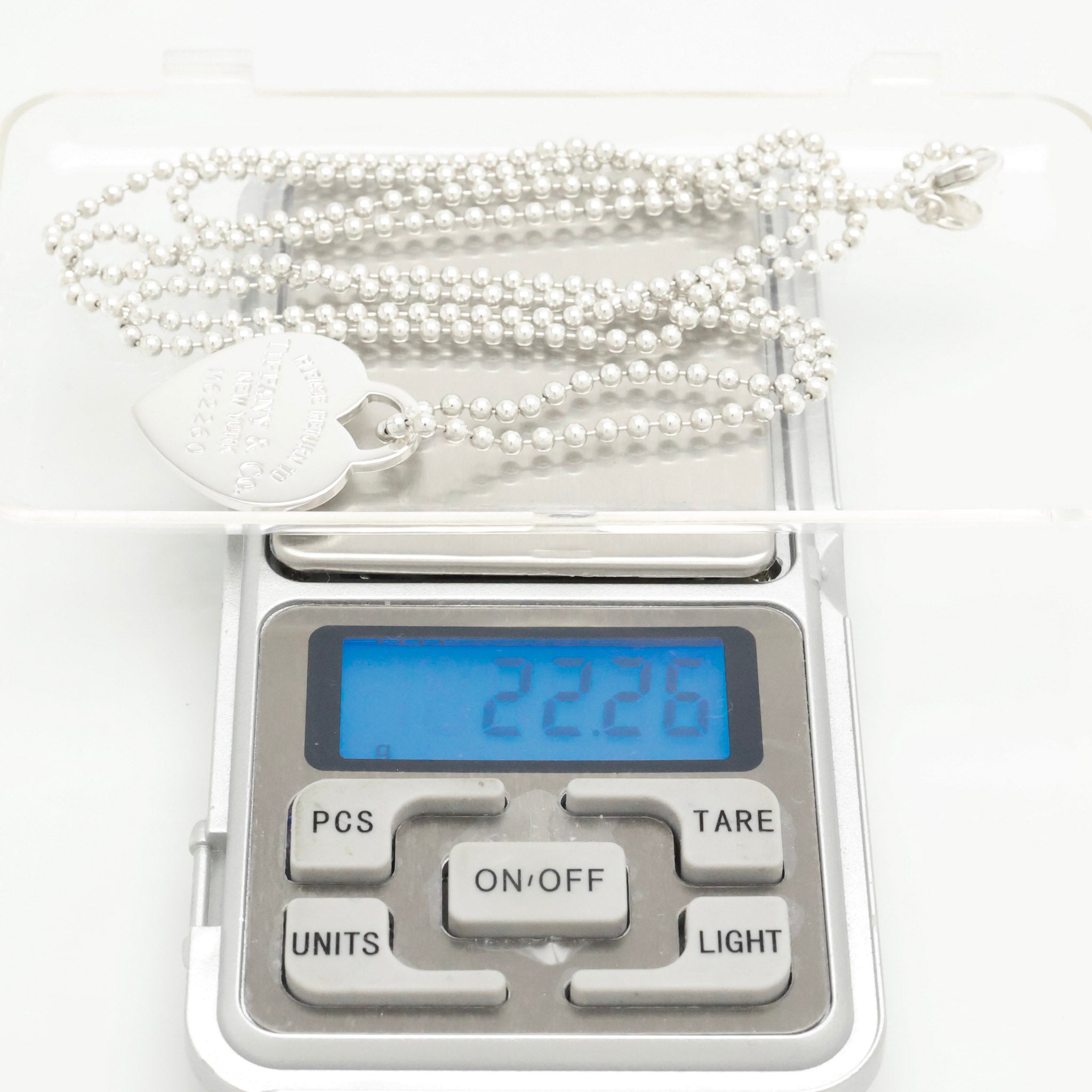 TIFFANY&Co. リターントゥ ティファニー ハート タグ ボール チェーン ネックレス AG925