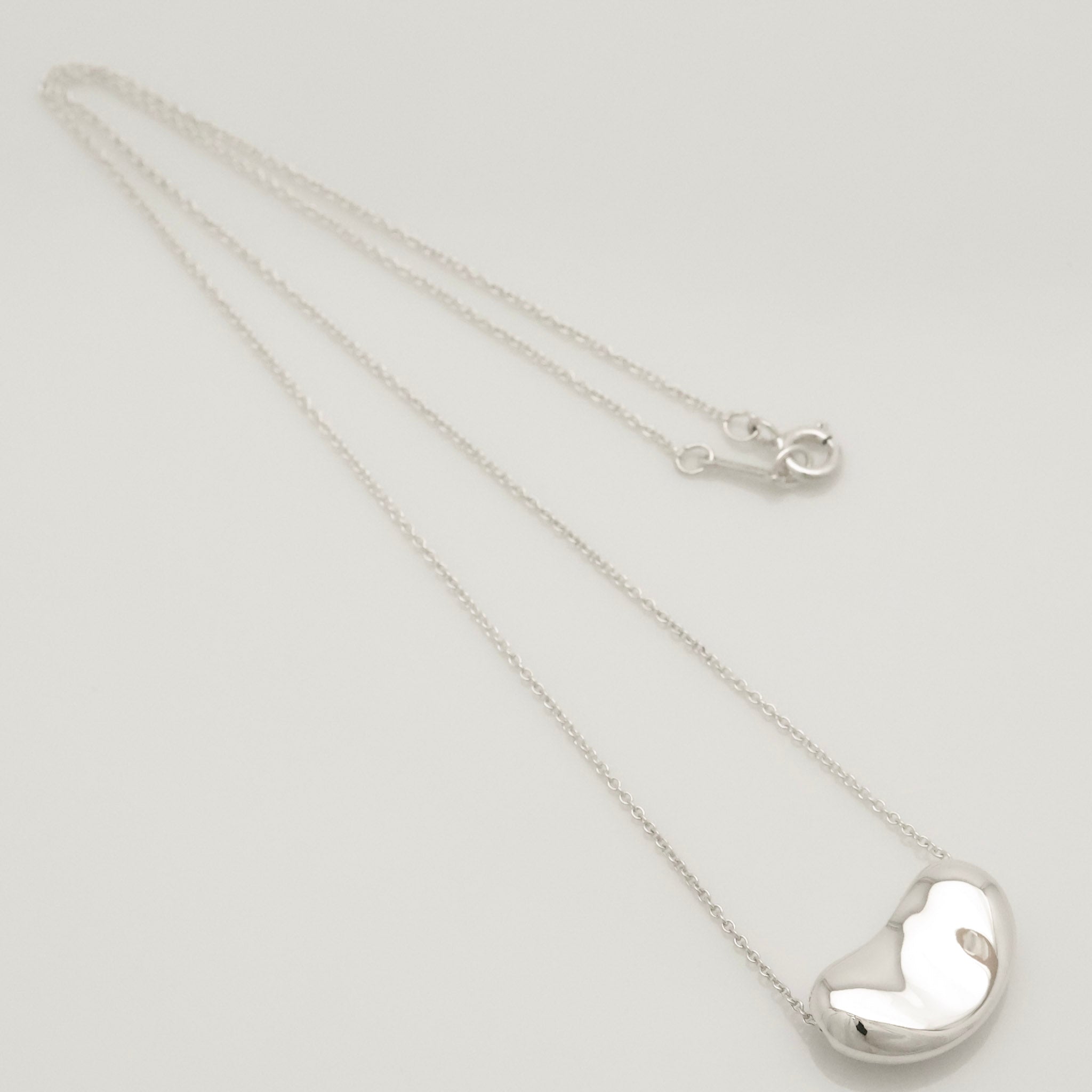  Tiffany & Co. Peretti Large  Bean Necklace  Sterling Silver 925 