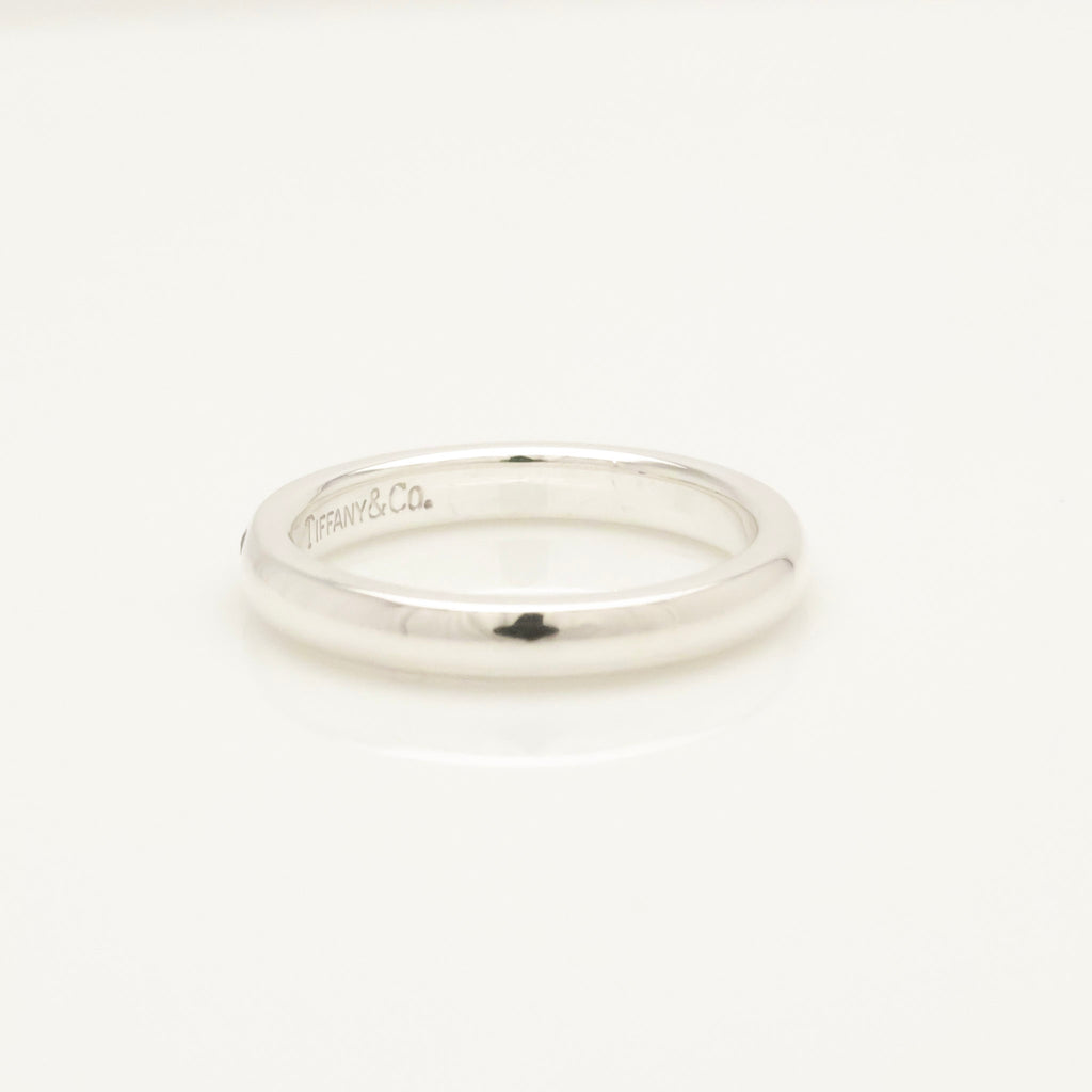 Tiffany & Co. Ruby Stacking Band Ring Sterling Silver 925