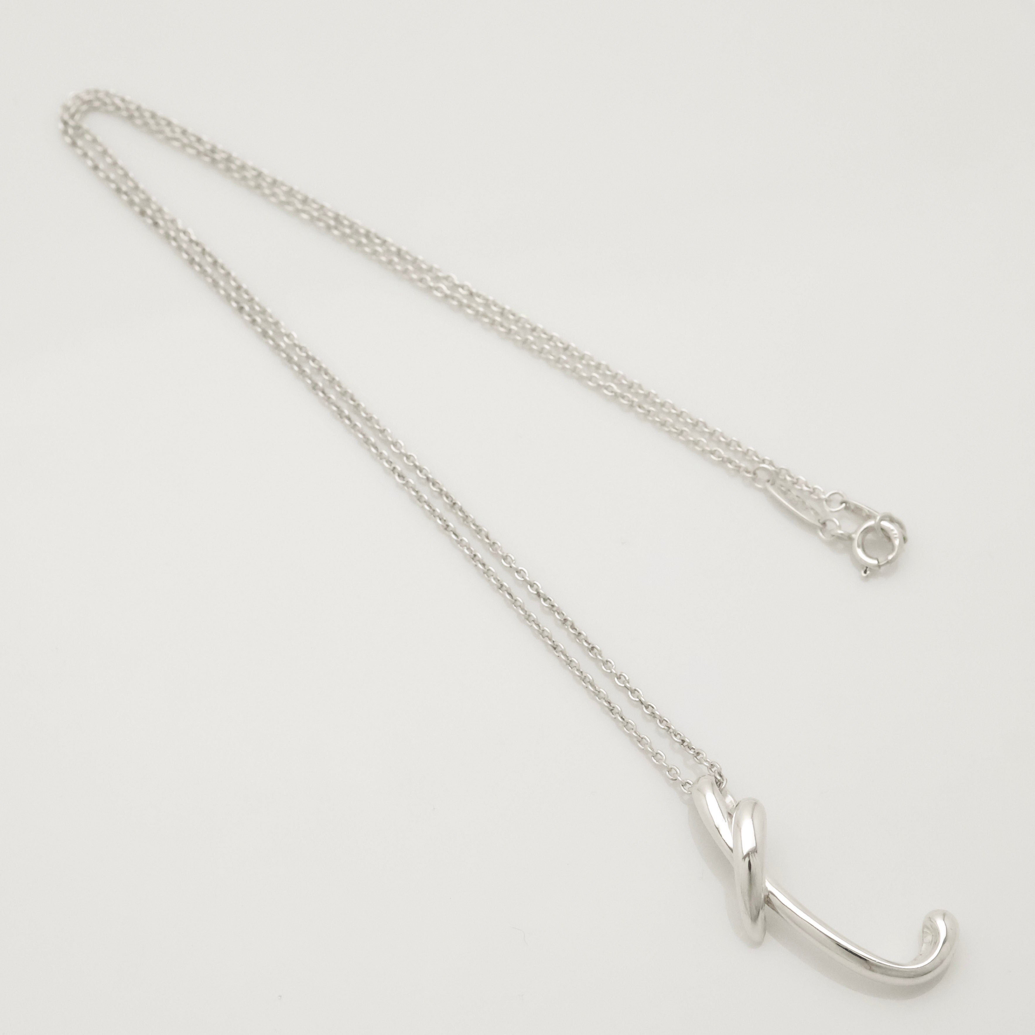 TIFFANY&Co. レター イニシャル T エルサペレッティ ネックレス AG925