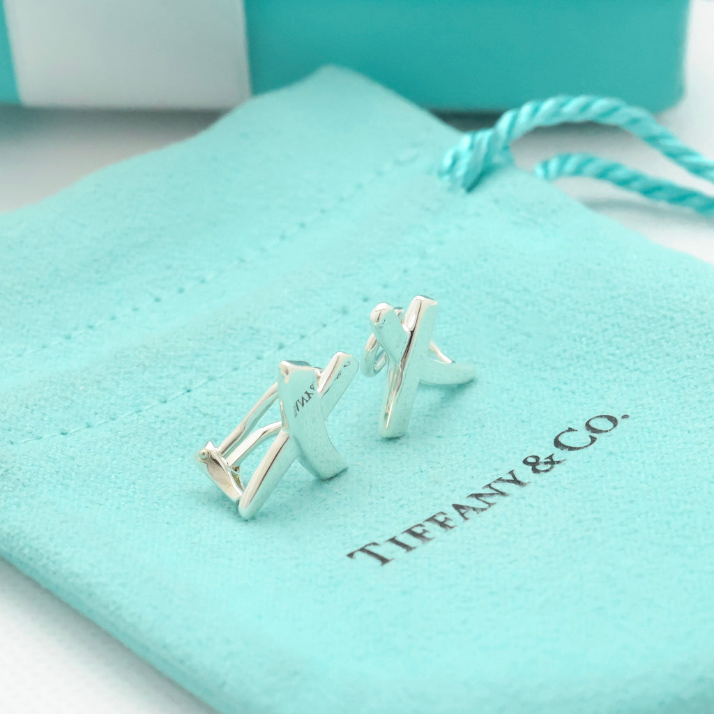TIFFANY&Co. キス クロス パロマピカソ クリップ イヤリング AG925