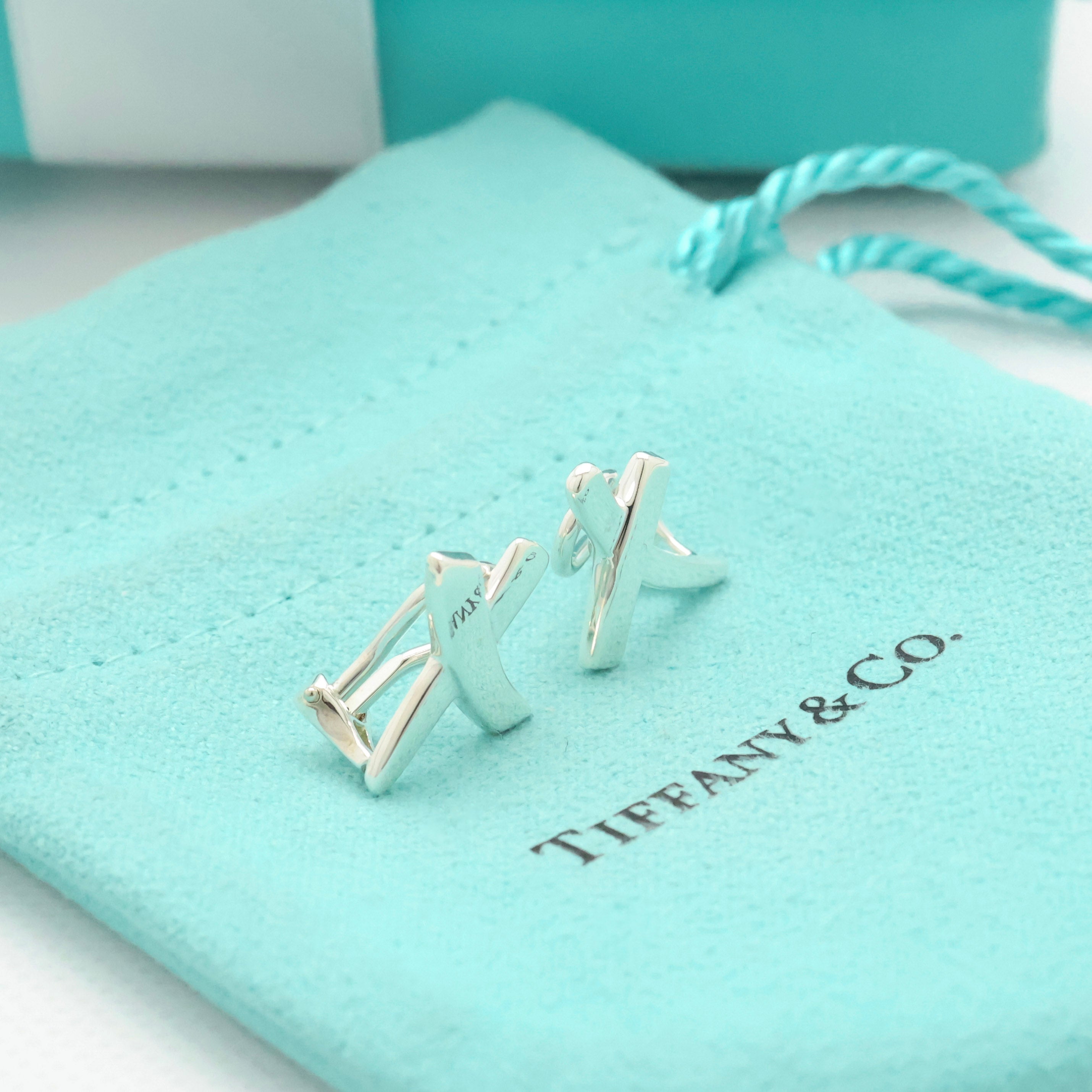 TIFFANY&Co. キス クロス パロマピカソ クリップ イヤリング AG925